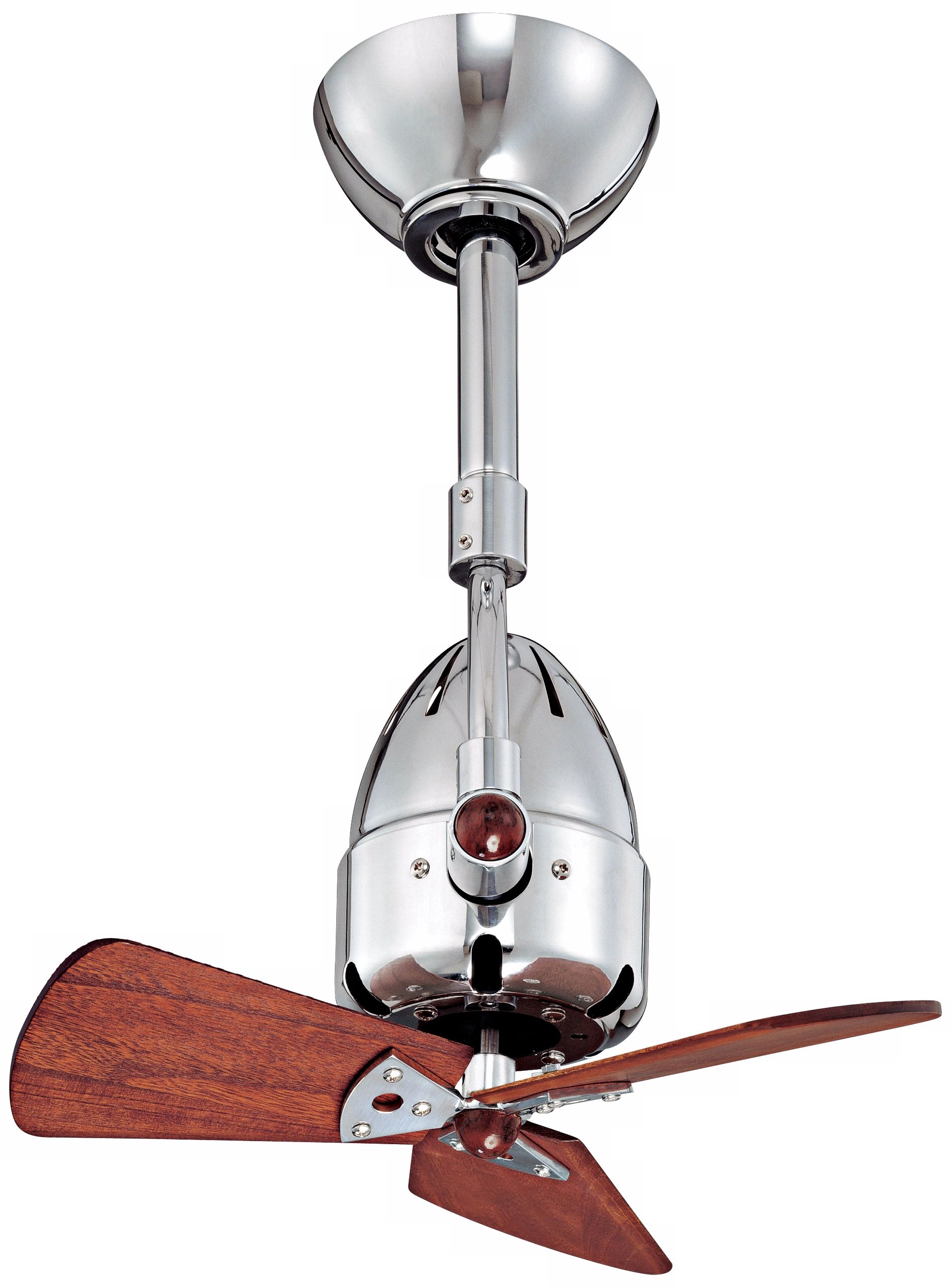 16" Matthews Diane Polished Chrome Directional Ceiling Fan