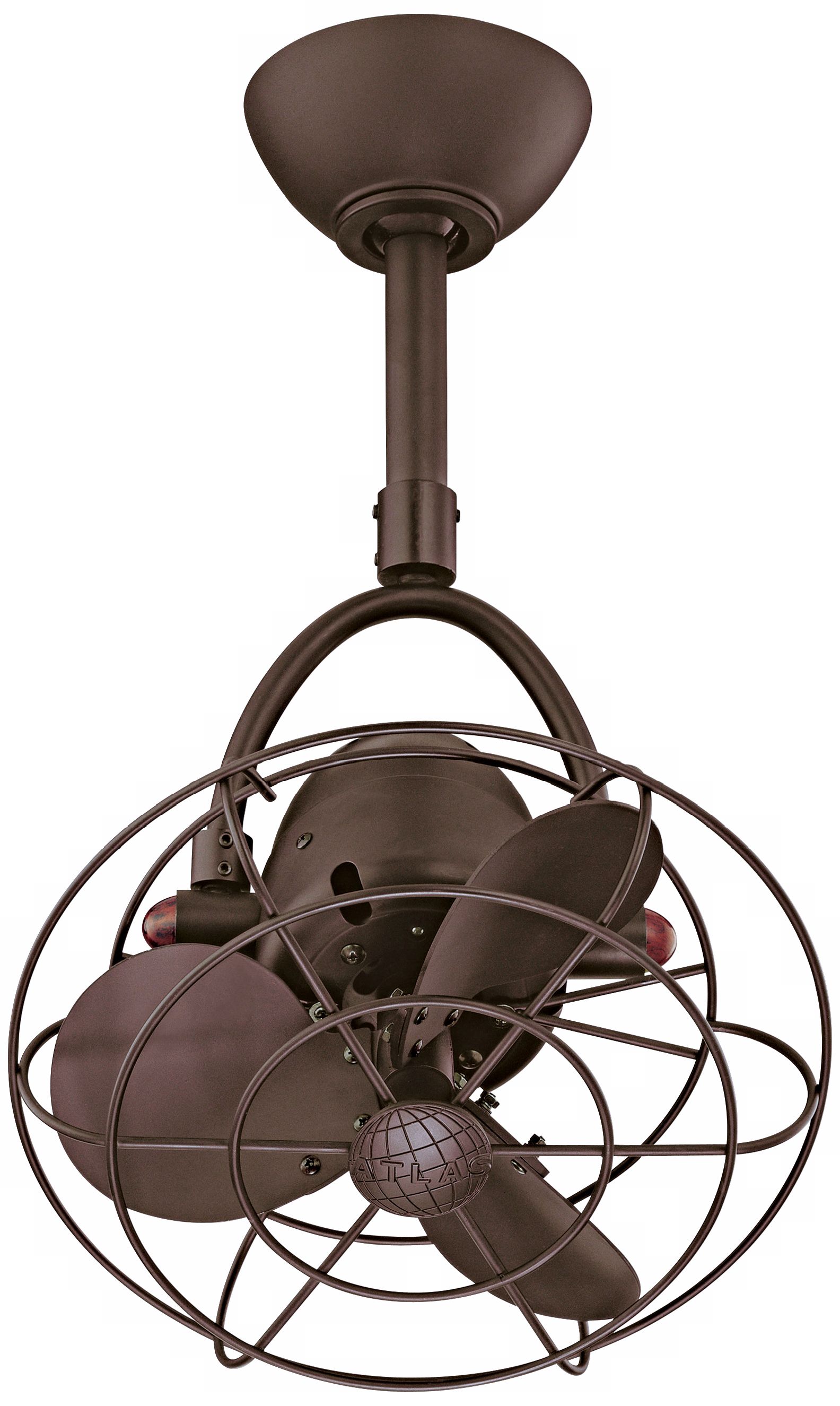 13" Diane Textured Bronze Metal Blades Ceiling Fan