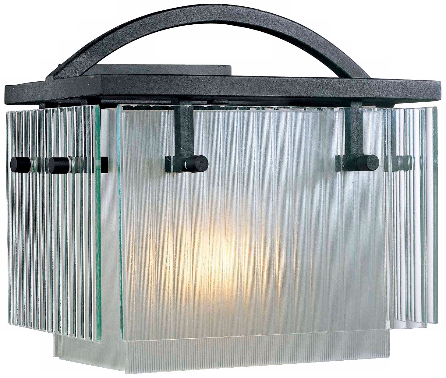 George Kovacs Fluted Glass 9" High Wall Sconce
