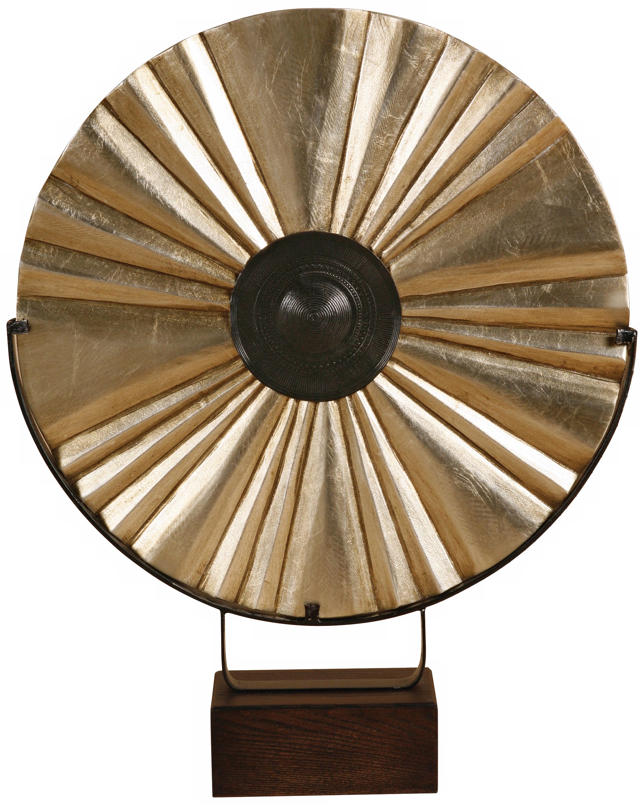Silver Finish Decorative Charger on Stand