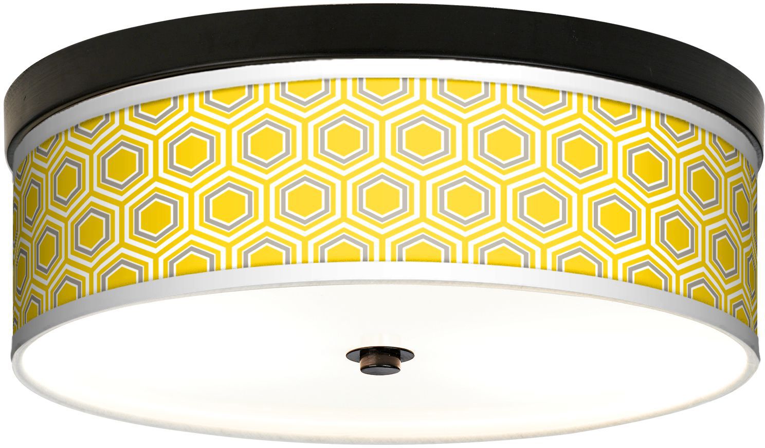 Honeycomb Giclee Energy Efficient Bronze Ceiling Light