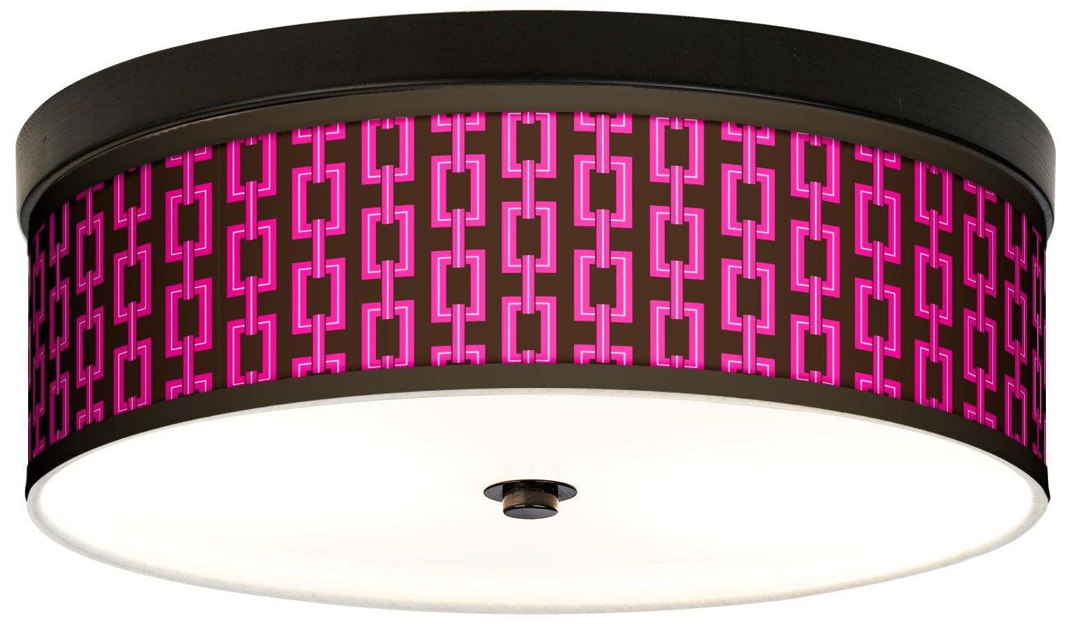Chain Links Giclee Energy Efficient Bronze Ceiling Light