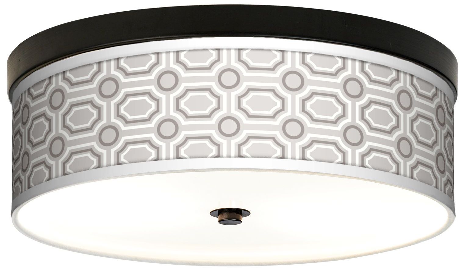Luxe Tile Giclee Energy Efficient Bronze Ceiling Light
