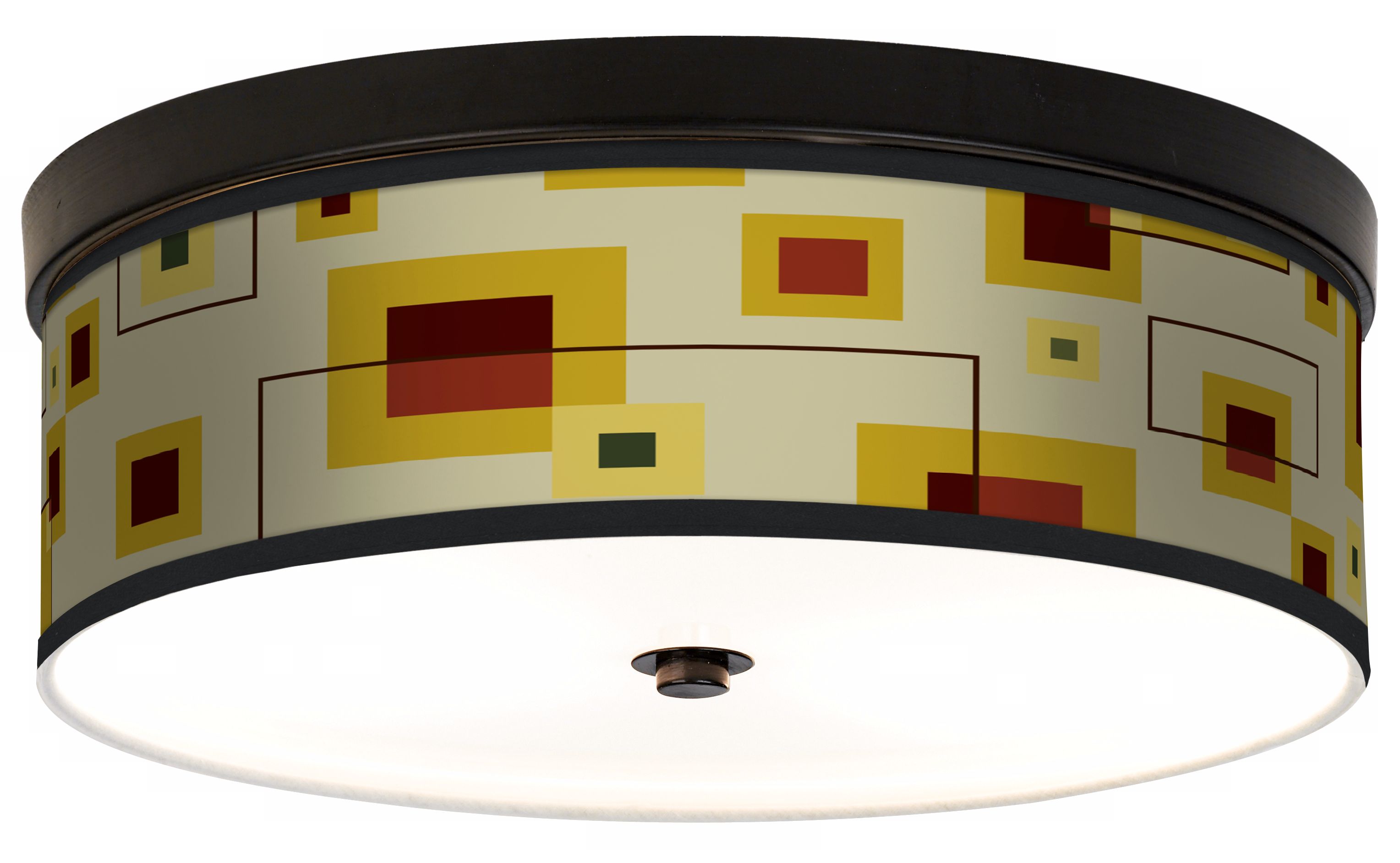Windows Giclee Energy Efficient Bronze Ceiling Light