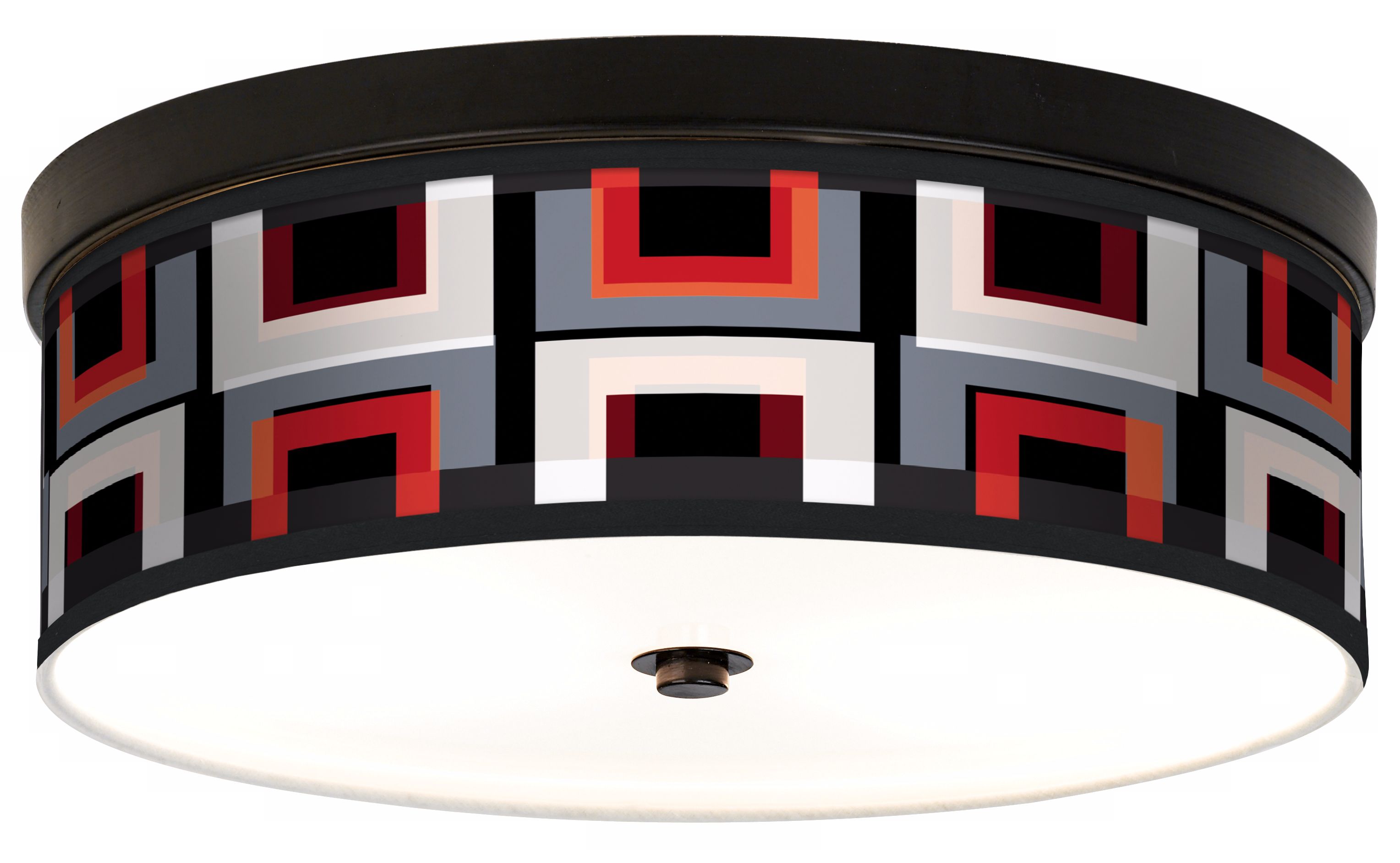 Cube Valve 2 Giclee Energy Efficient Bronze Ceiling Light