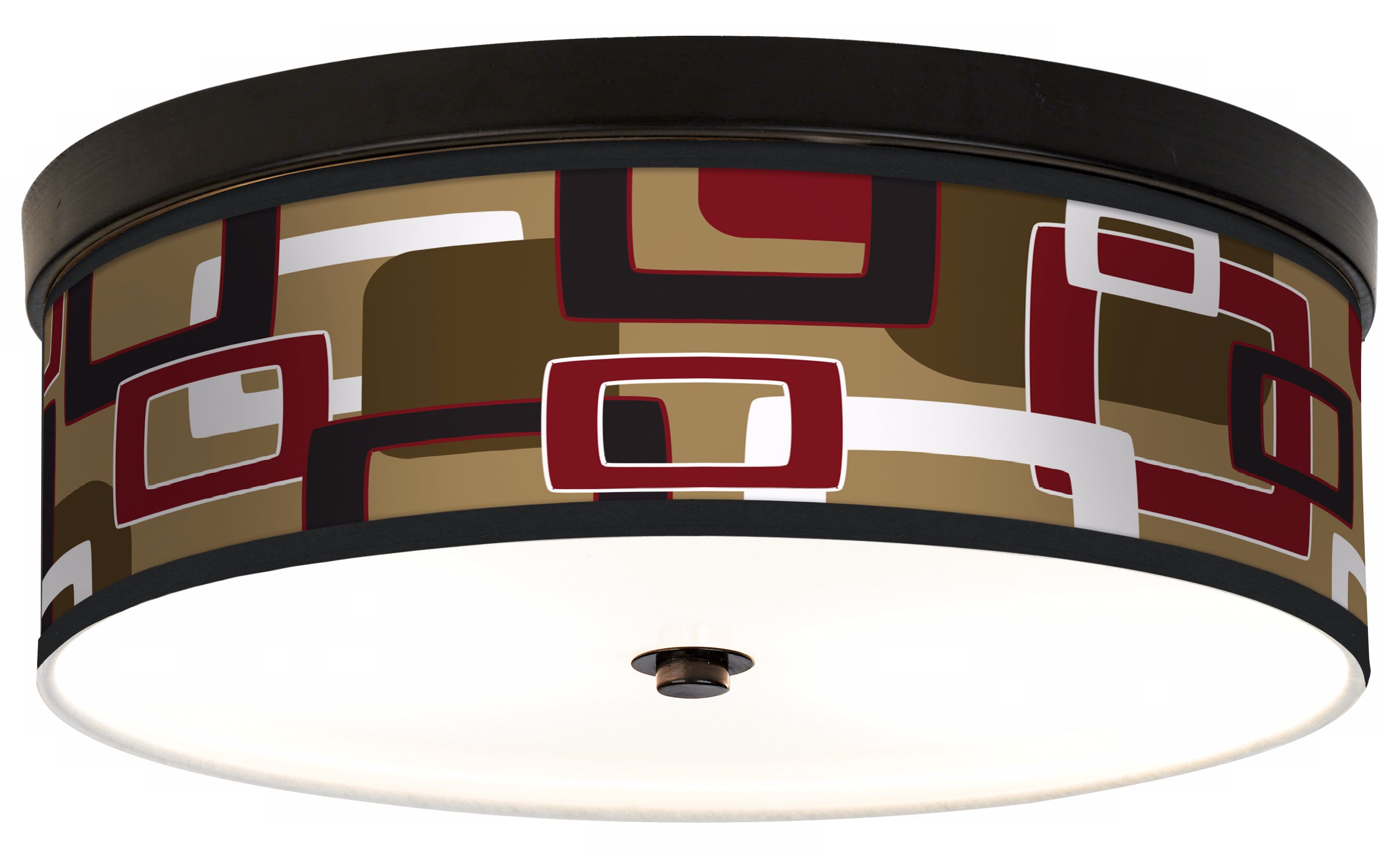 Cola Retro Rectangles Energy Efficient Bronze Ceiling Light