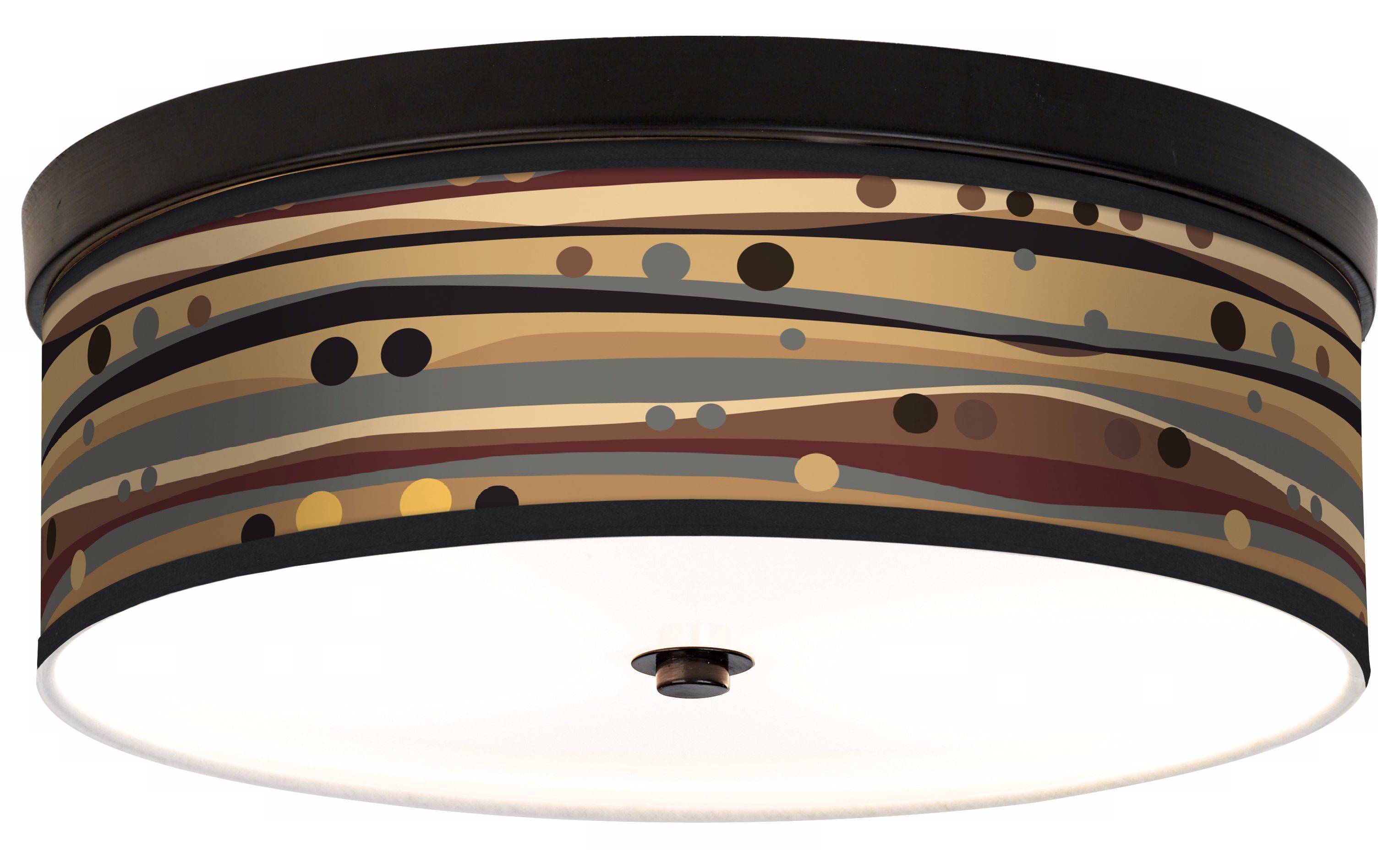 Natural Dots and Waves Energy Efficient Bronze Ceiling Light