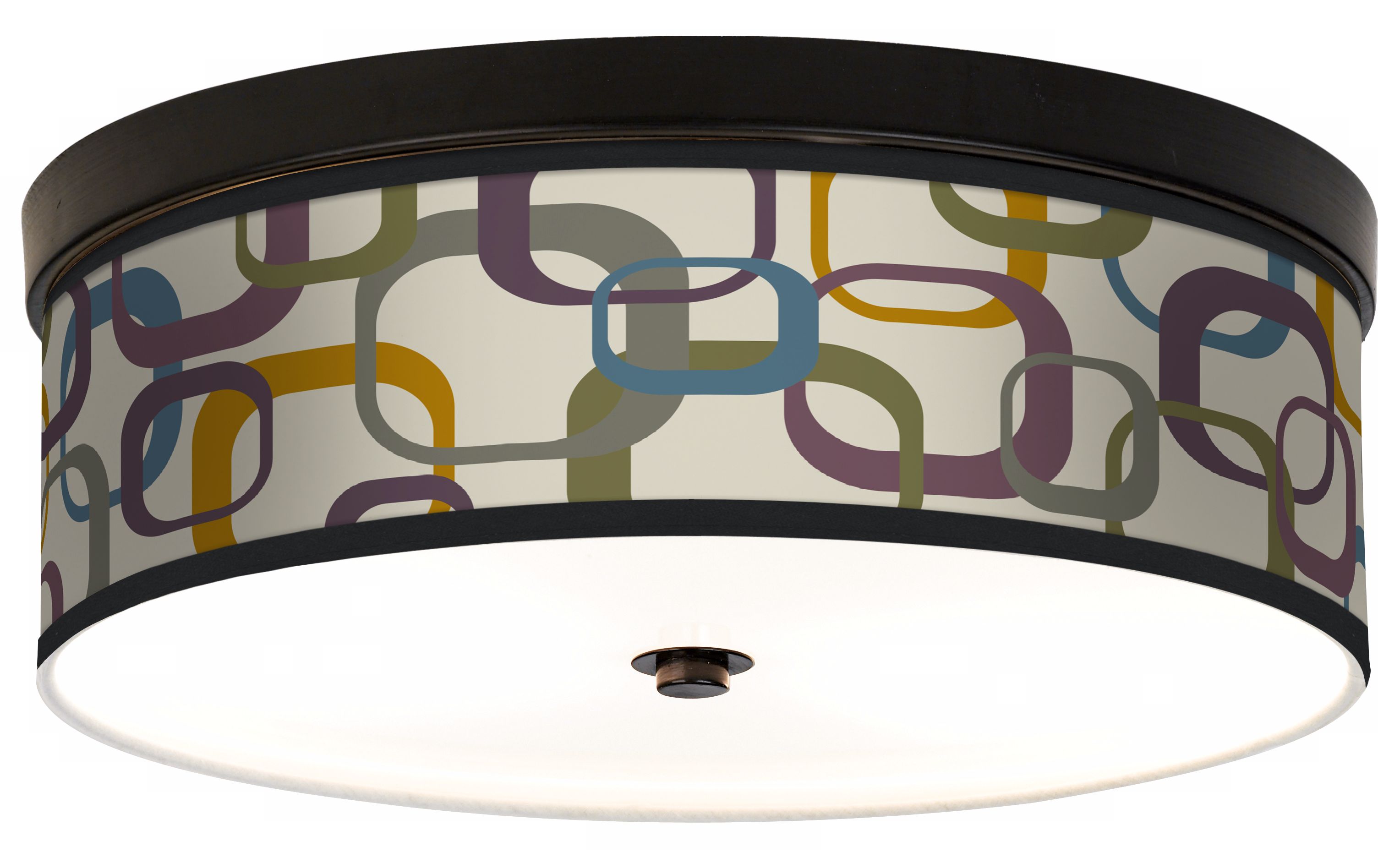 Lithic Square Scramble Energy Efficient Bronze Ceiling Light