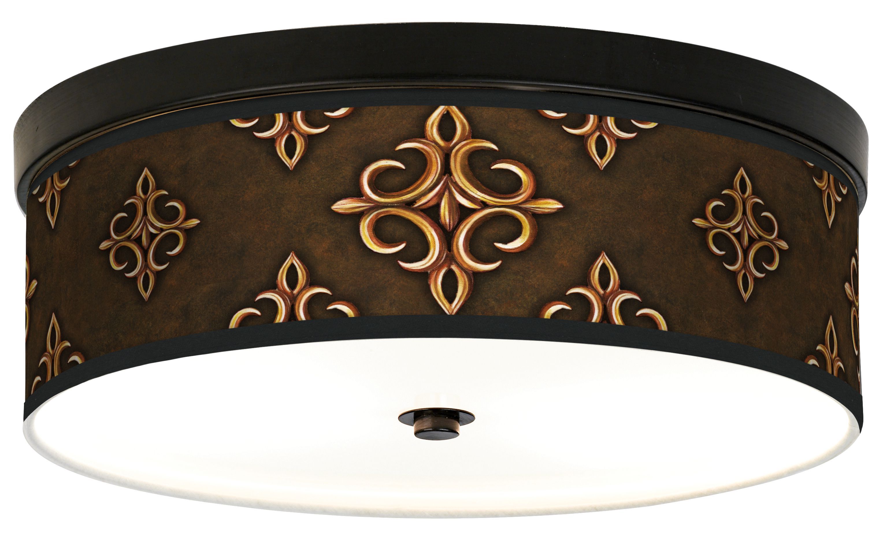 Estate Mocha Giclee Bronze CFL Ceiling Light