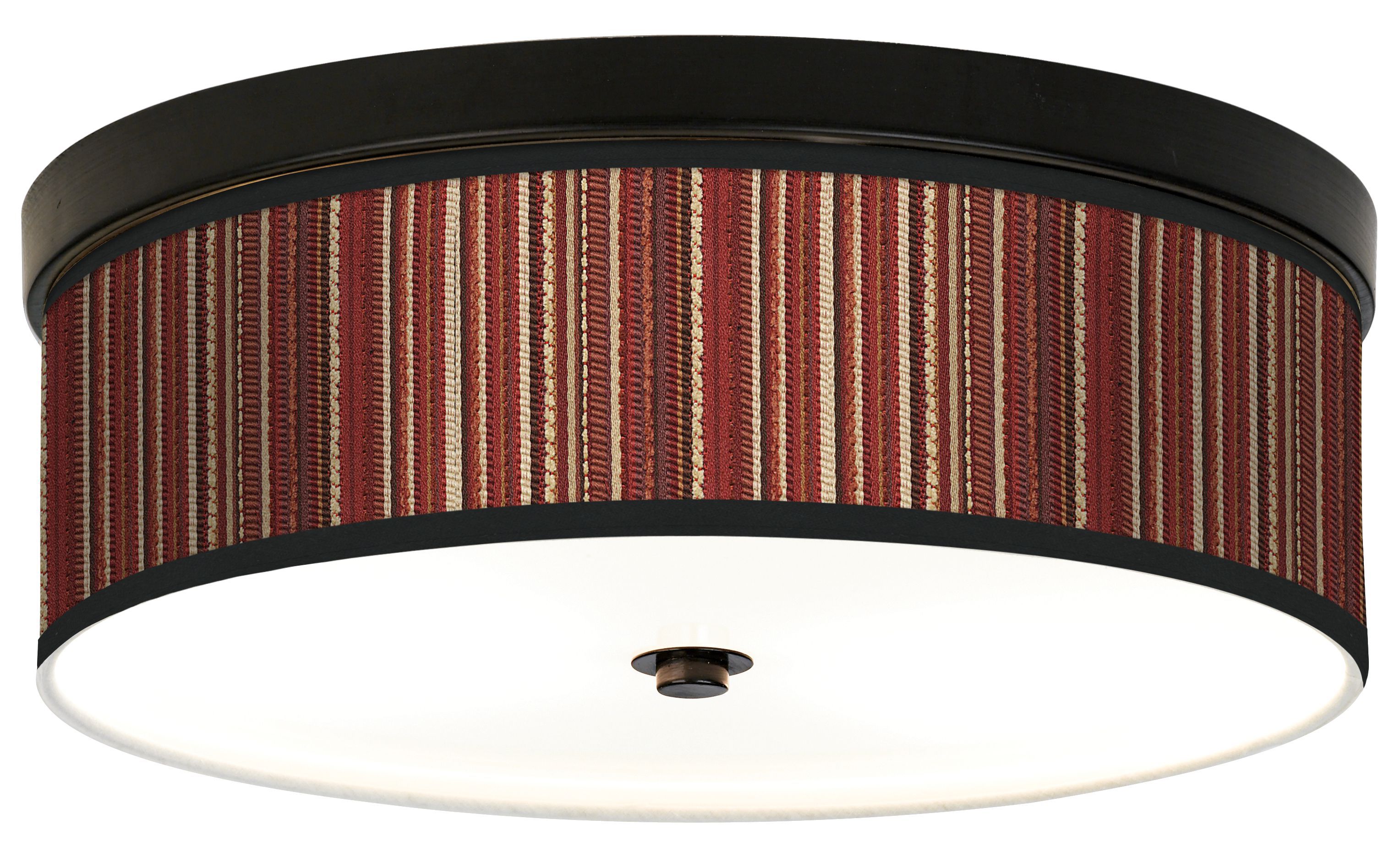 Woven Giclee Bronze CFL Ceiling Light