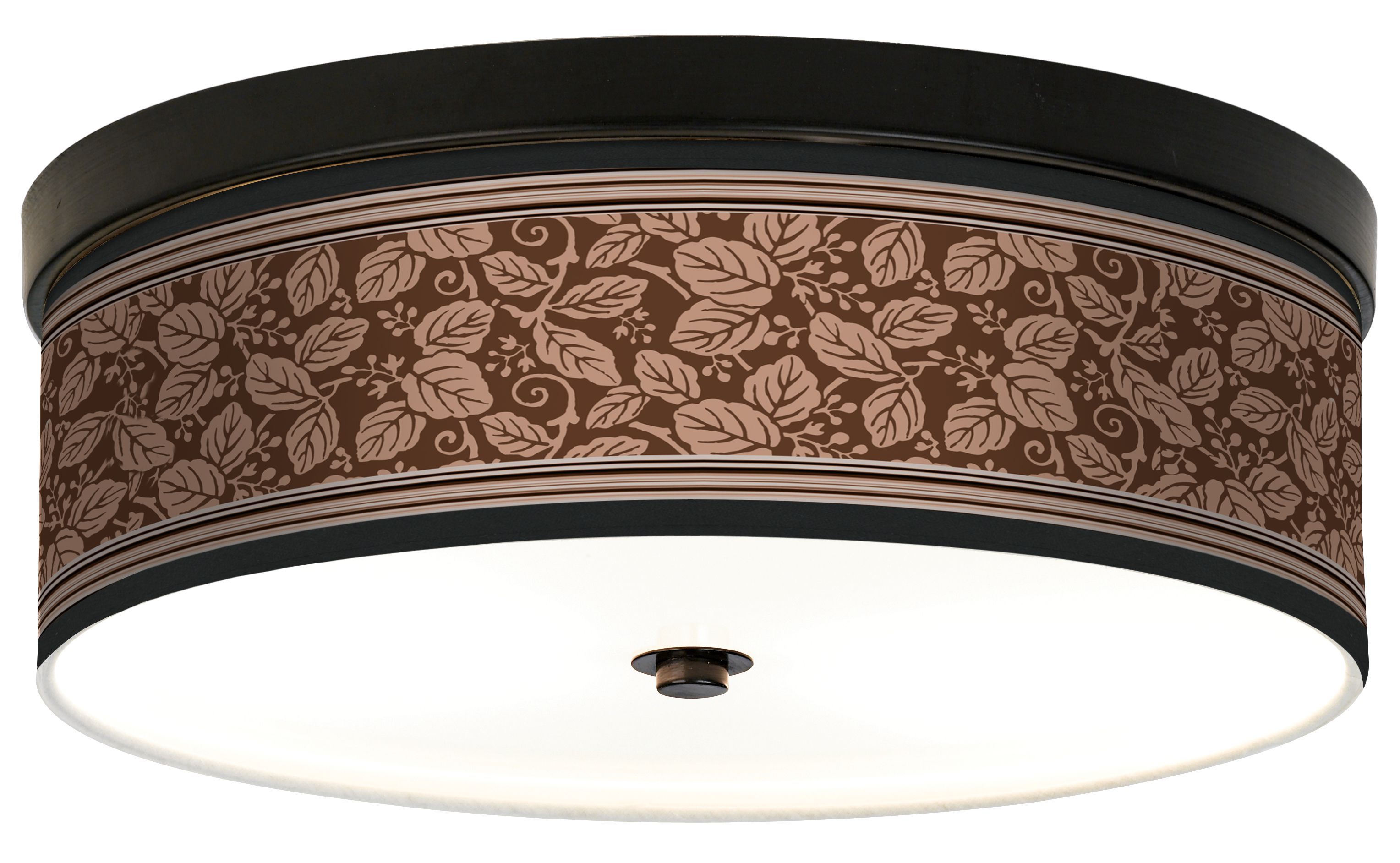 Wooden Park Giclee Bronze CFL Ceiling Light
