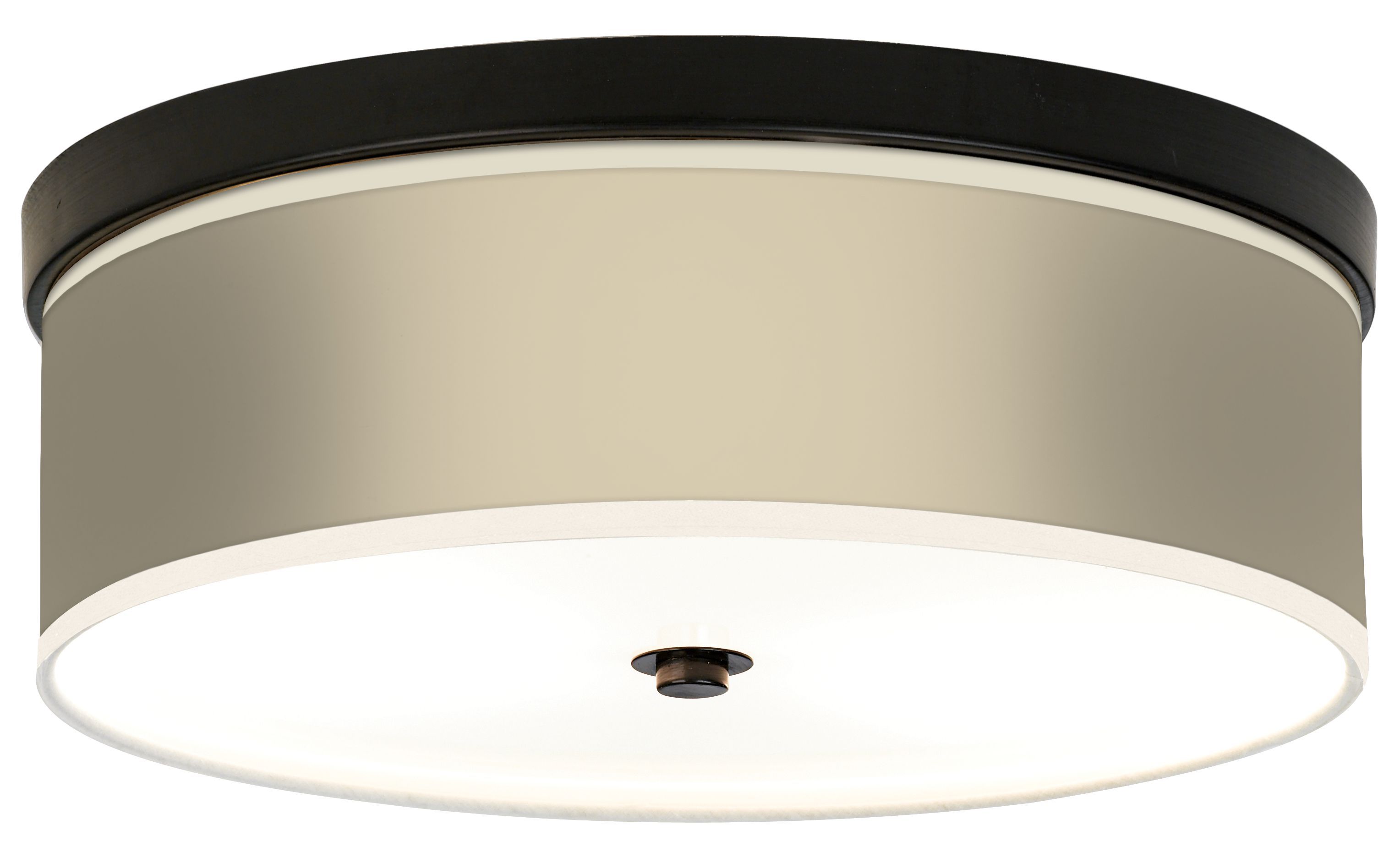 Softer Tan Giclee Bronze CFL Ceiling Light