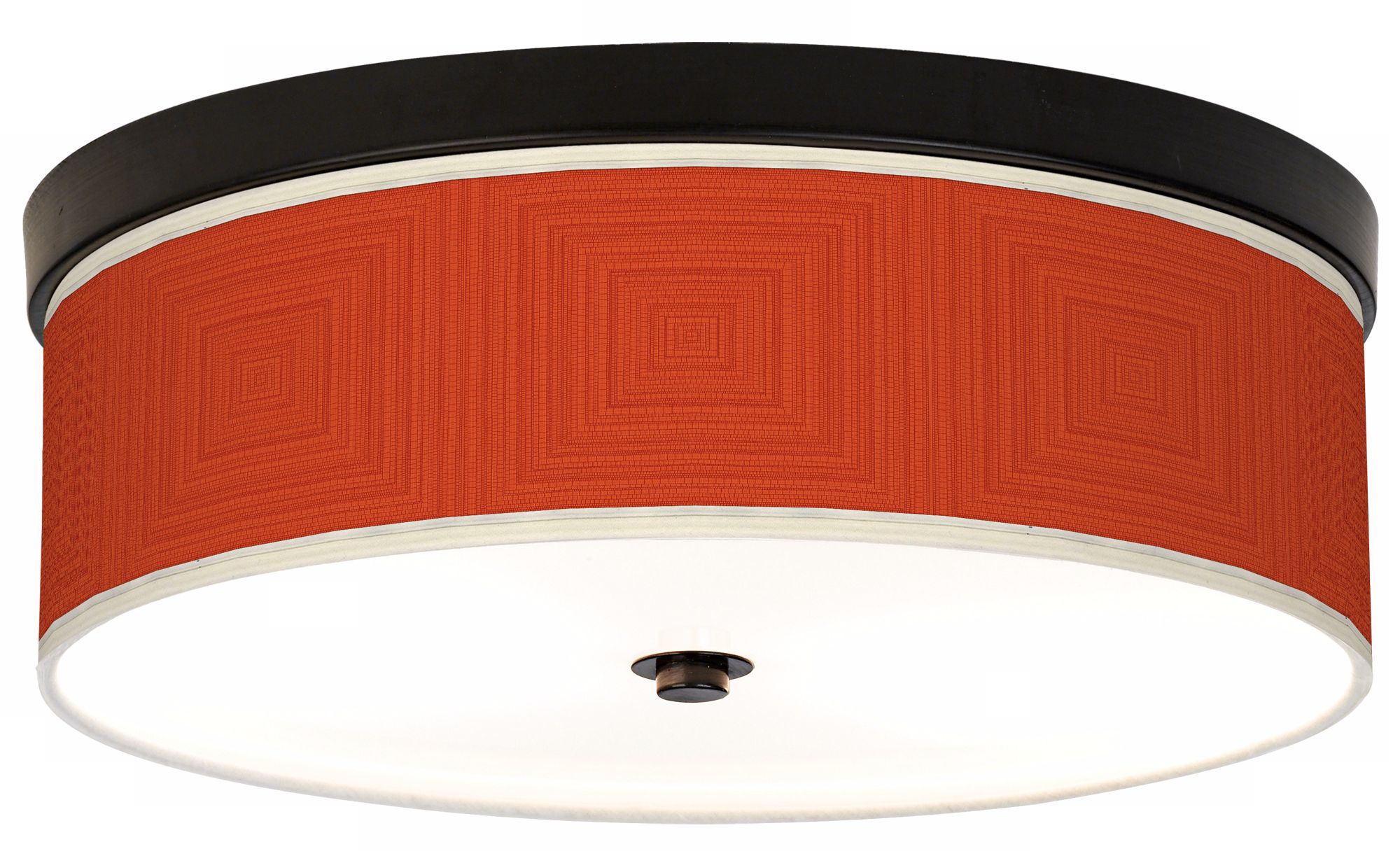 Stacy Garcia Crackled Square Coral Bronze CFL Ceiling Light