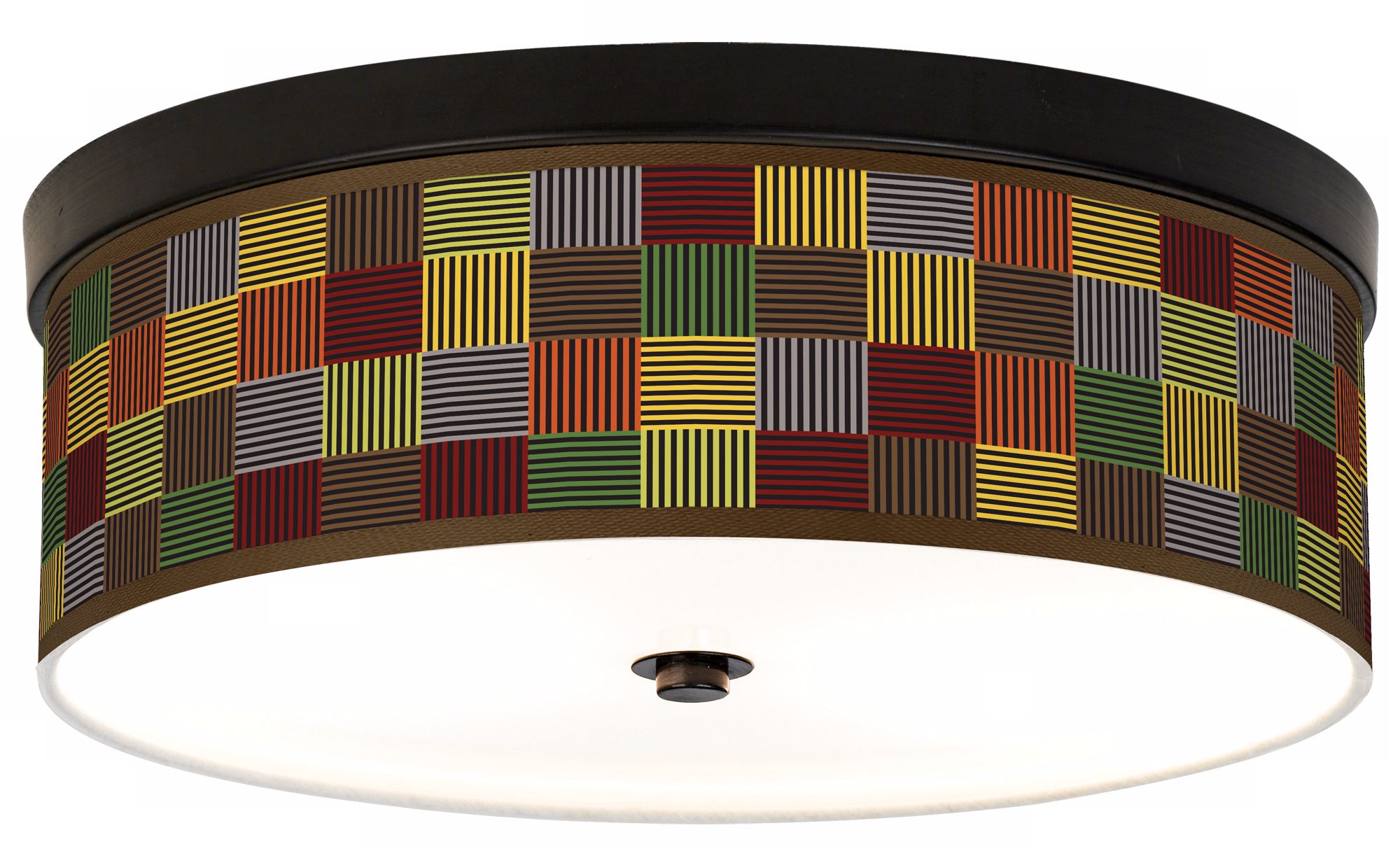 Pixel Forest Giclee Bronze CFL Ceiling Light