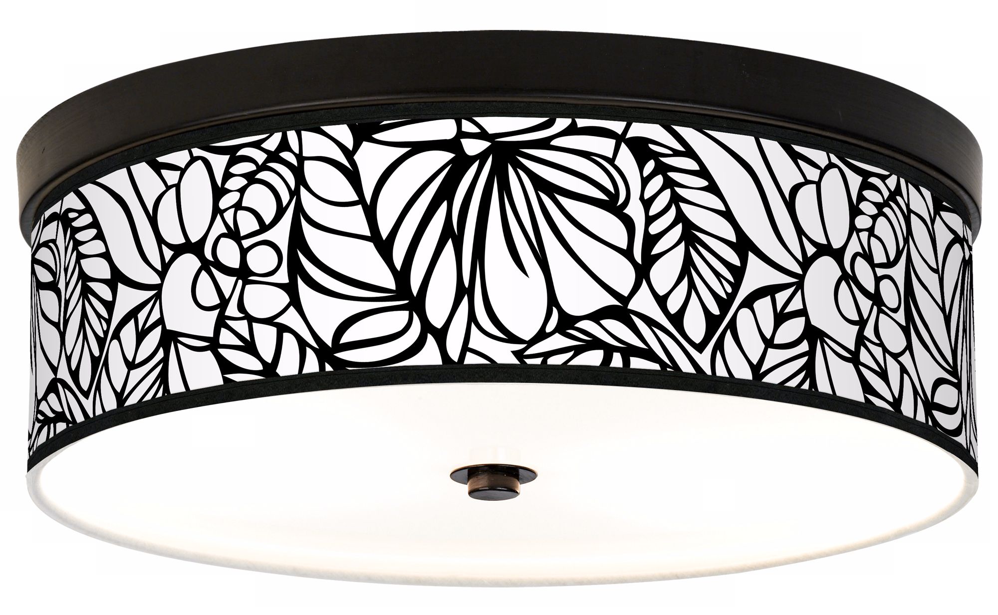 Jungle Moon Giclee Bronze Energy Efficient Ceiling Light