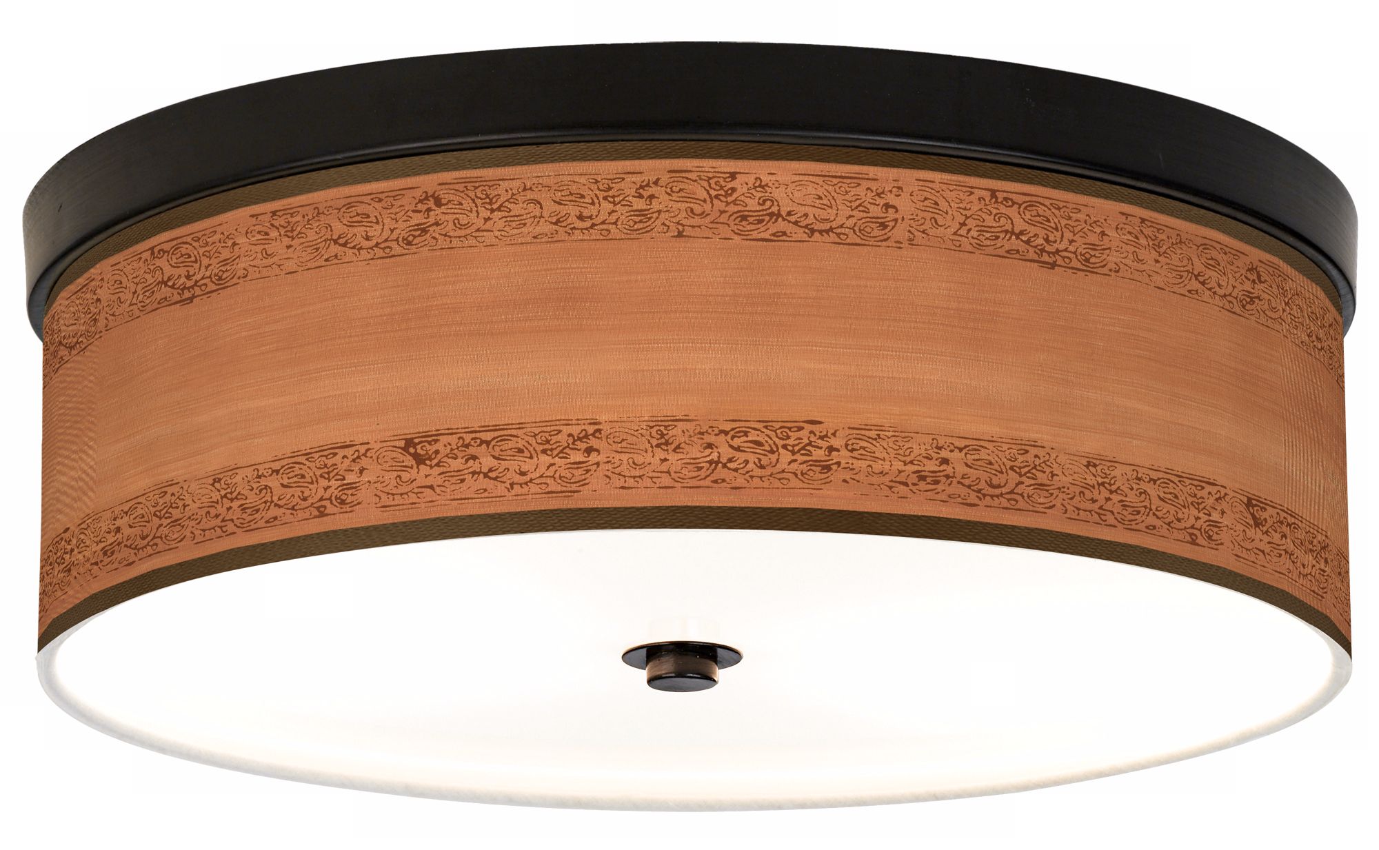 Paisley Trim Giclee Energy Efficient Bronze Ceiling Light