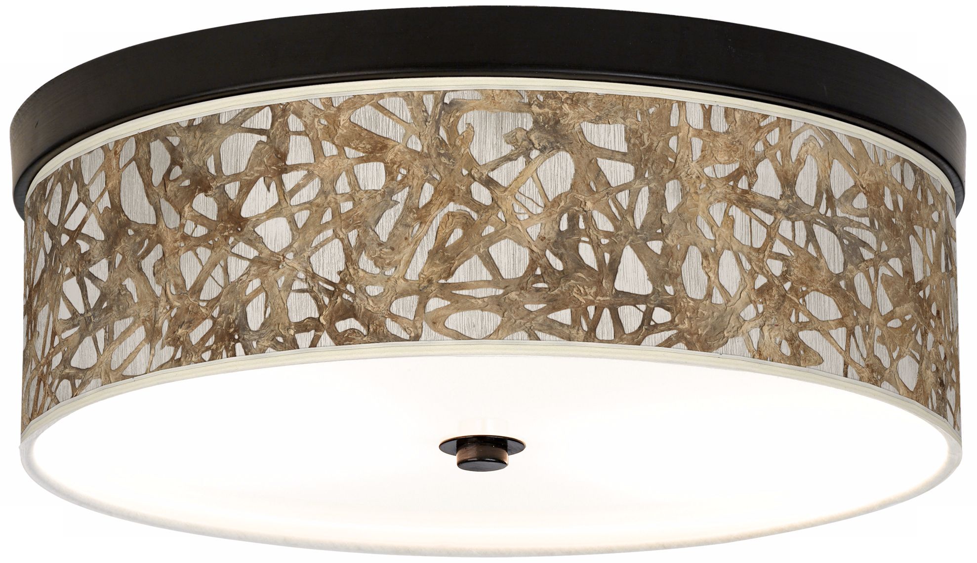 Organic Nest Giclee Bronze Energy Efficient Ceiling Light