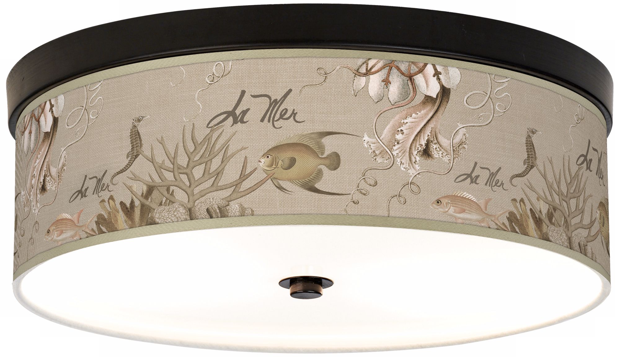 La Mer Jellyfish Giclee Energy Efficient Bronze Ceiling Light
