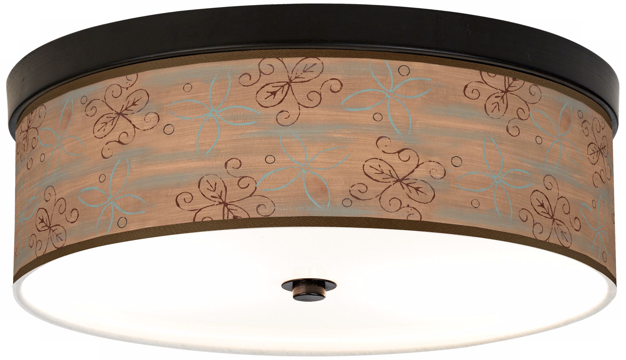 Cedar Lake Giclee Energy Efficient Bronze Ceiling Light