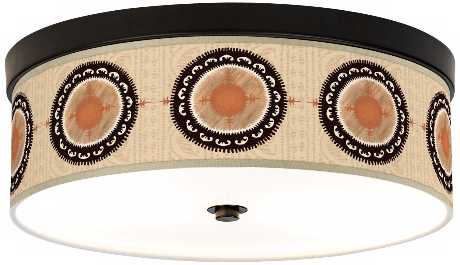 Travelers Compass Bronze 14" Energy Efficient Ceiling Light