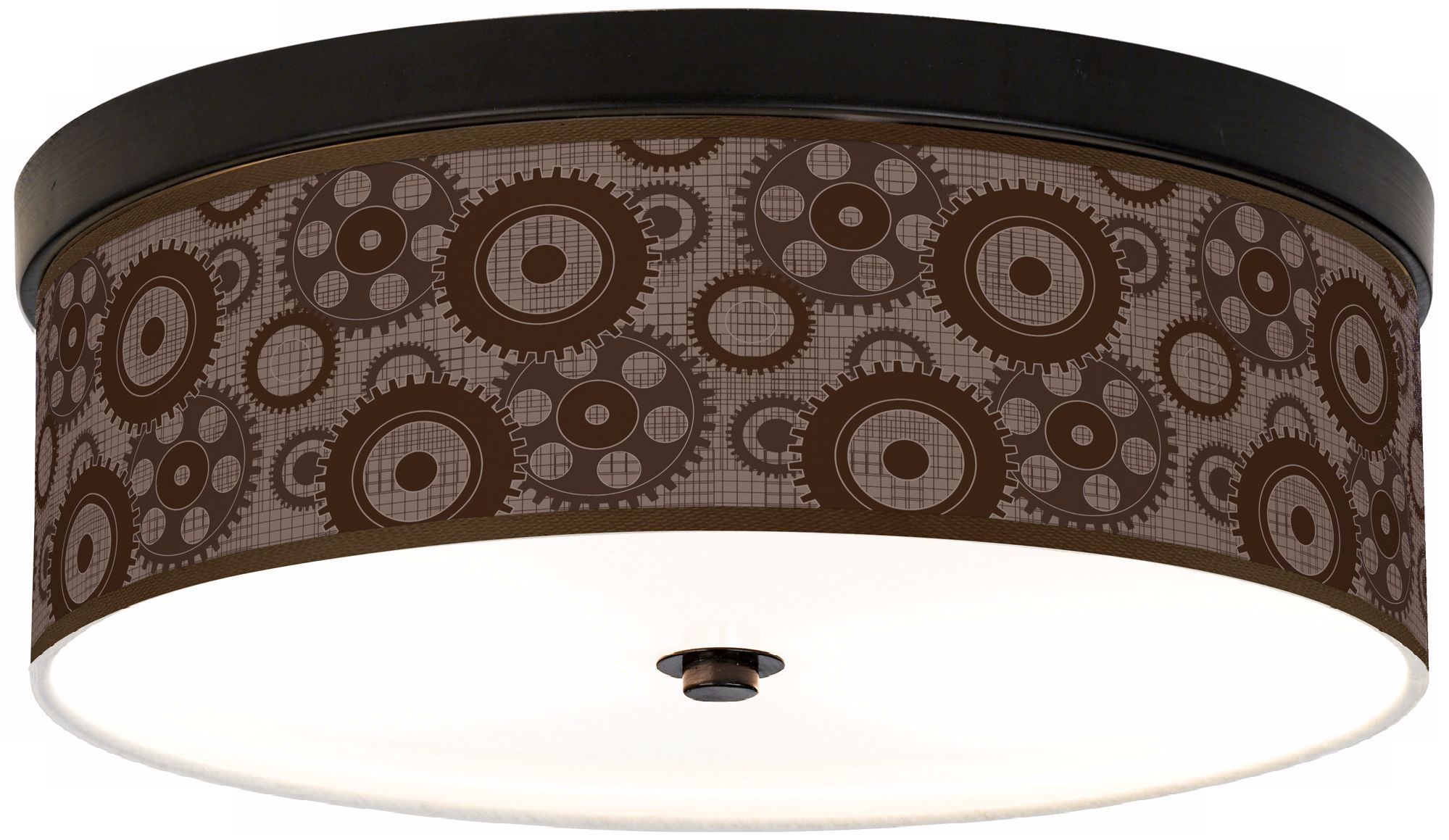Industrial Gears Bronze Energy Efficient Giclee Ceiling Light