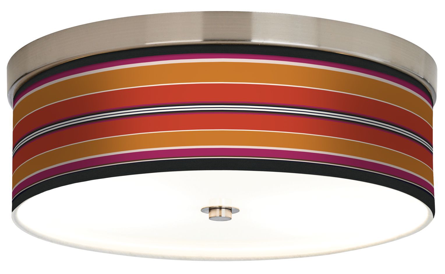 Orange/Pink Parallels Giclee Energy Efficient Ceiling Light