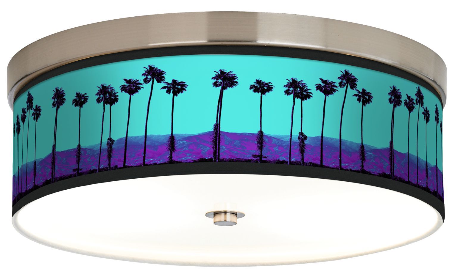 Palm Tree Haze Giclee Energy Efficient Ceiling Light