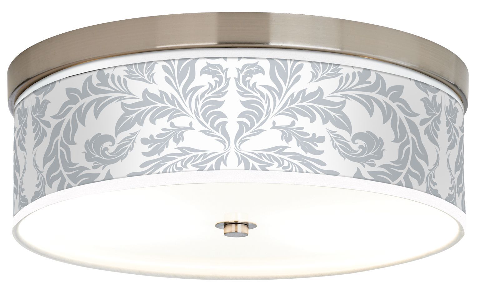 Silver Baroque Giclee Energy Efficient Ceiling Light