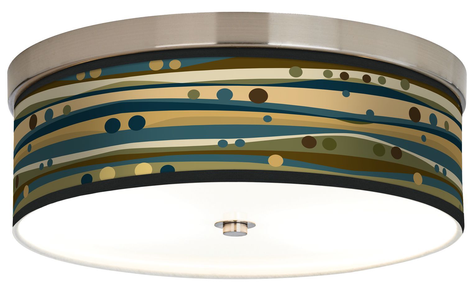 Dots & Waves Giclee Energy Efficient Ceiling Light