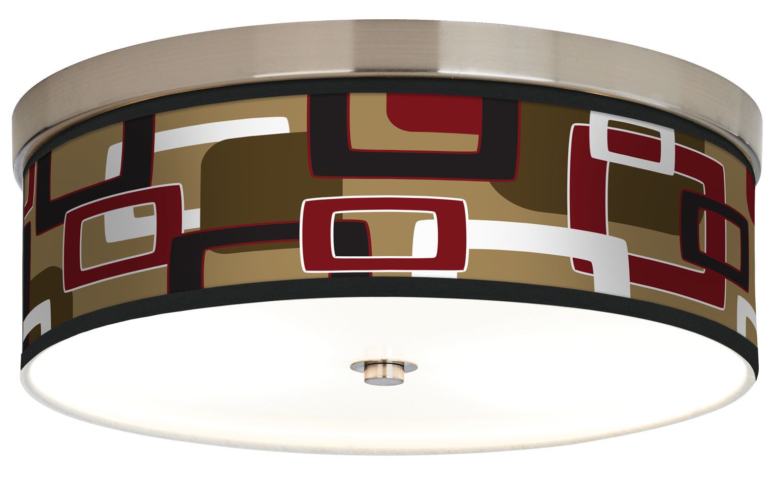 Cola Retro Rectangles Giclee Energy Efficient Ceiling Light H8796 J1348