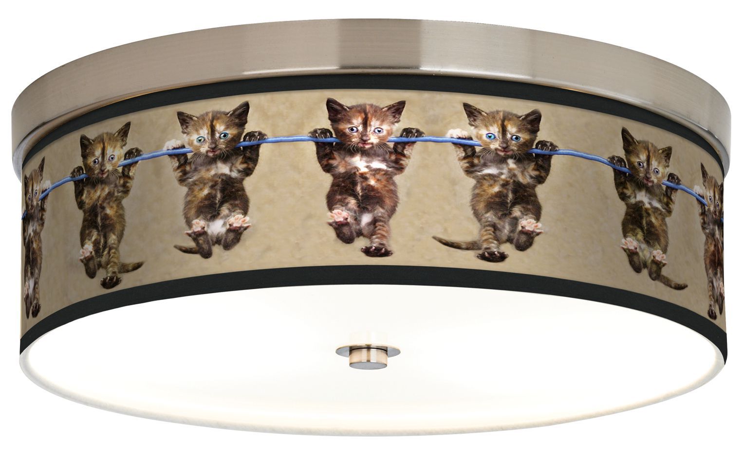 Cool Cat Giclee Energy Efficient Ceiling Light