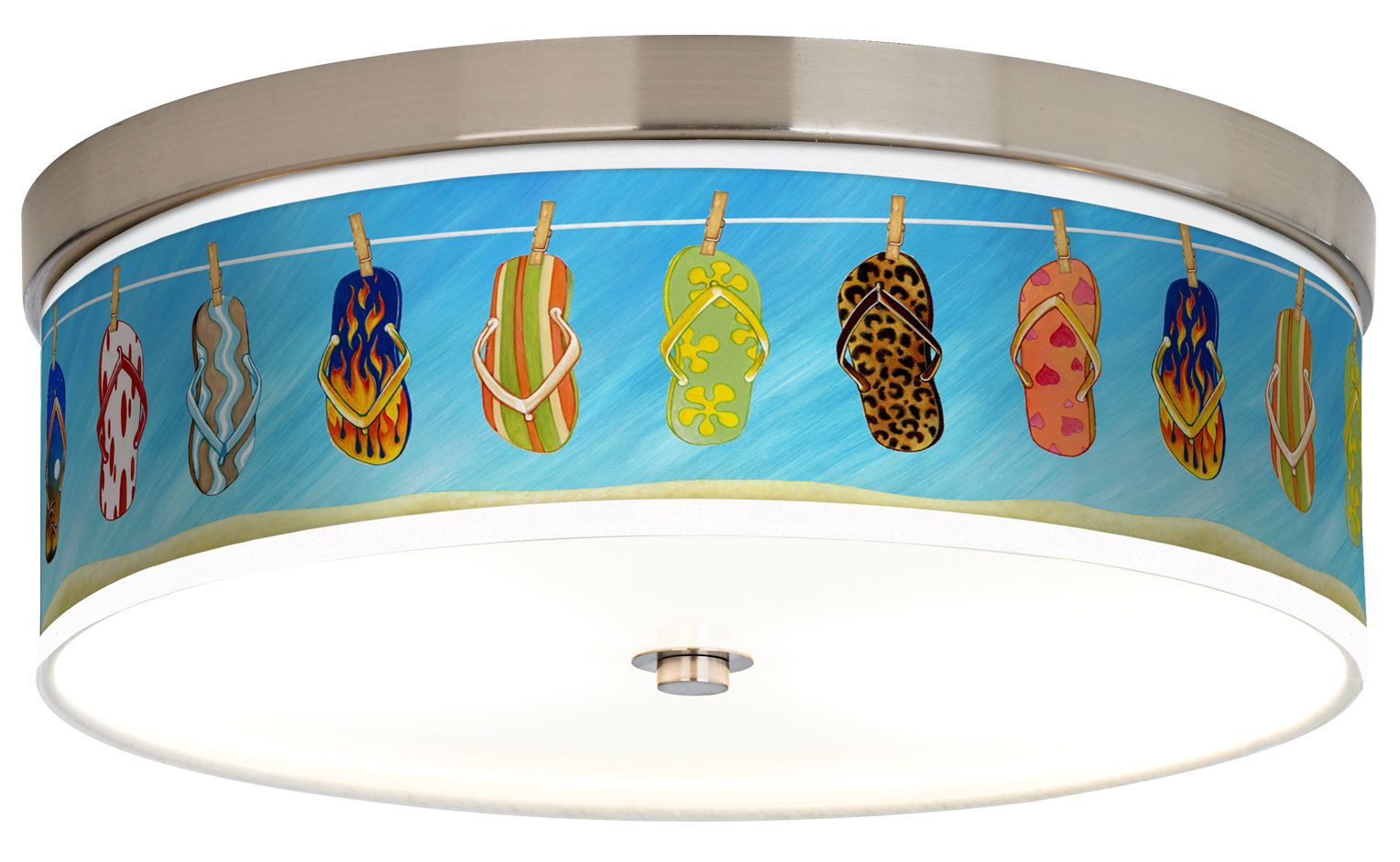 Summer Flip-Flops Giclee Energy Efficient Ceiling Light
