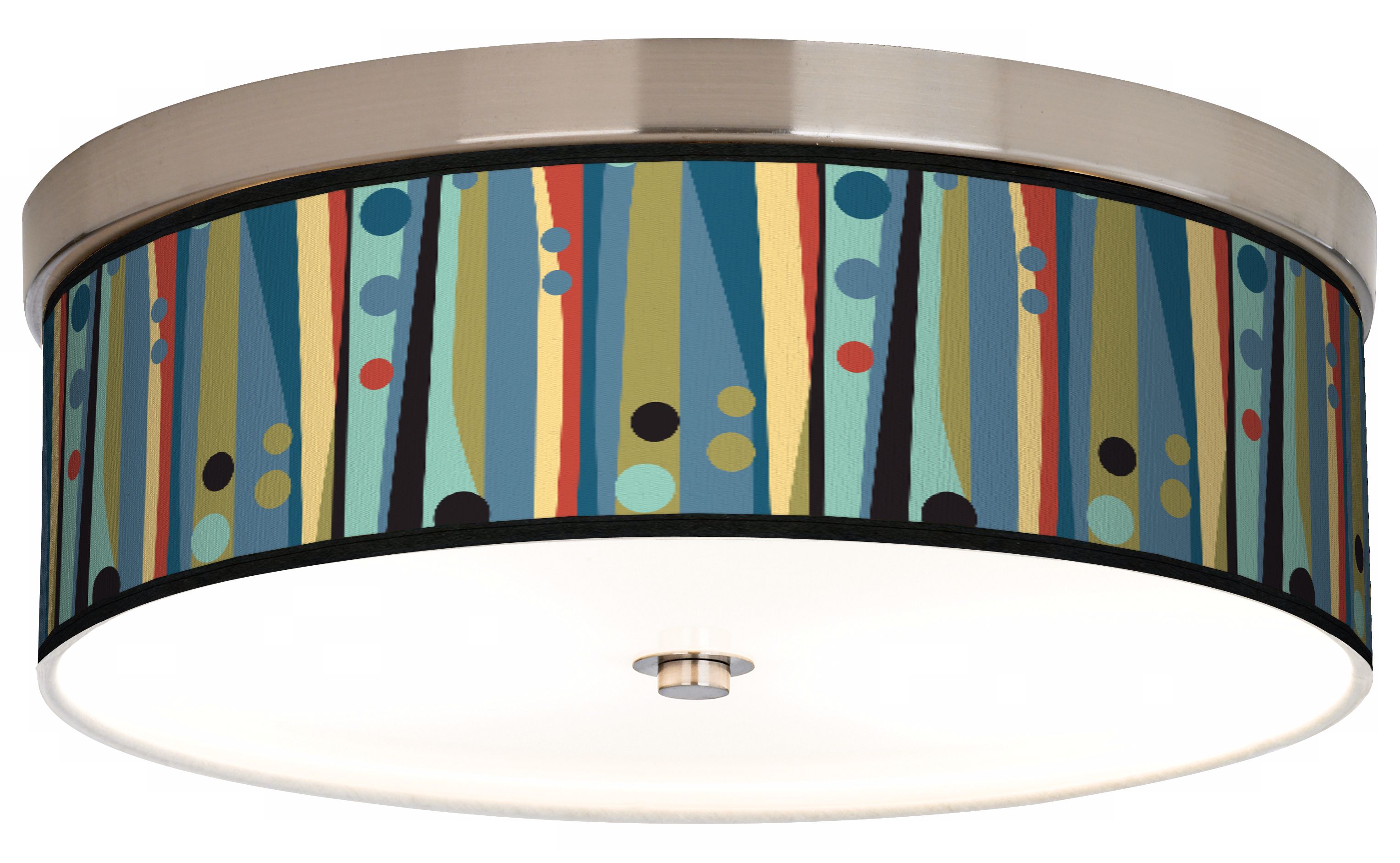Pastel Dots Vertical Giclee Energy Efficient Ceiling Light