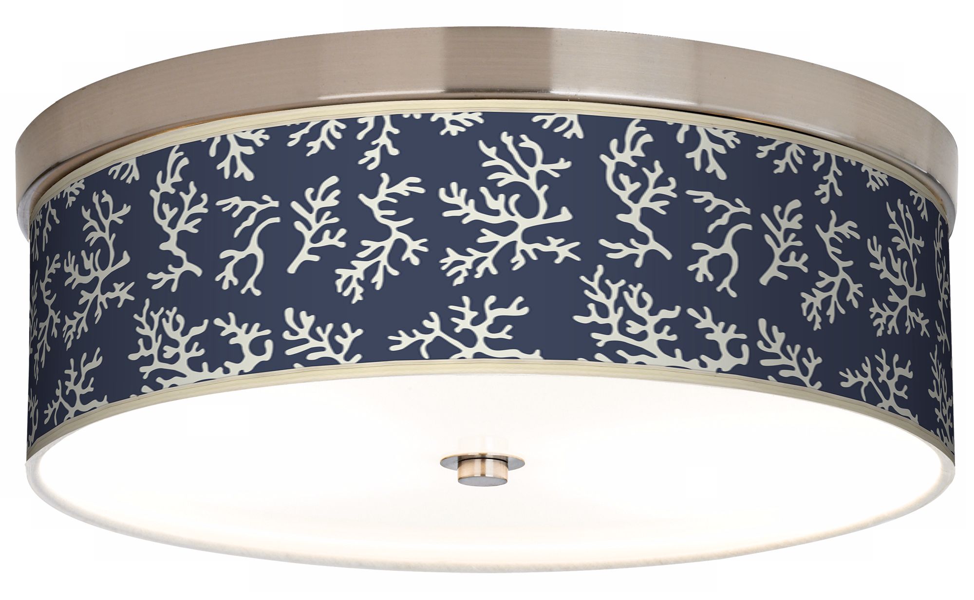 Prussian Coral Giclee Energy Efficient Ceiling Light