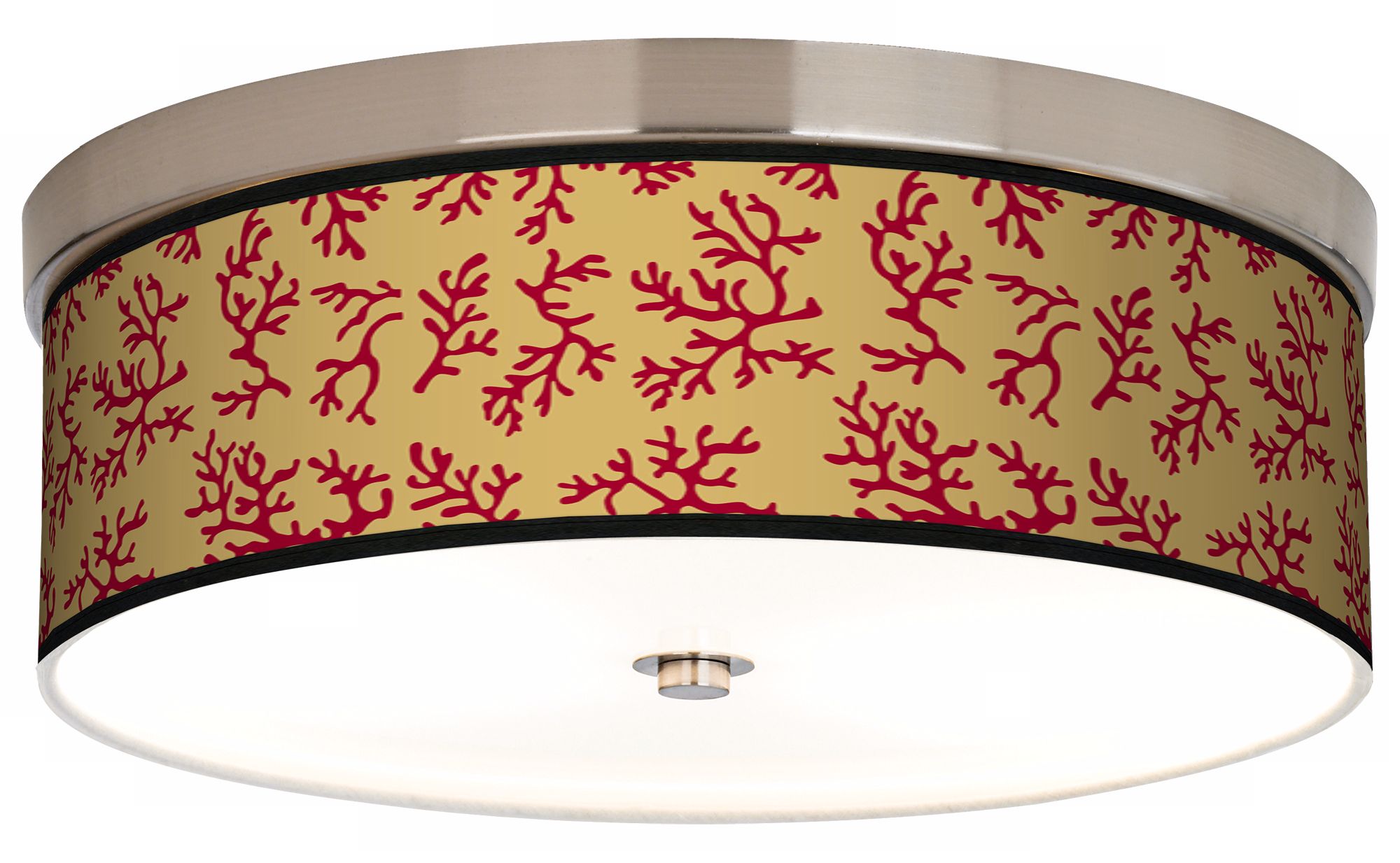 Crimson Coral Giclee Energy Efficient Ceiling Light