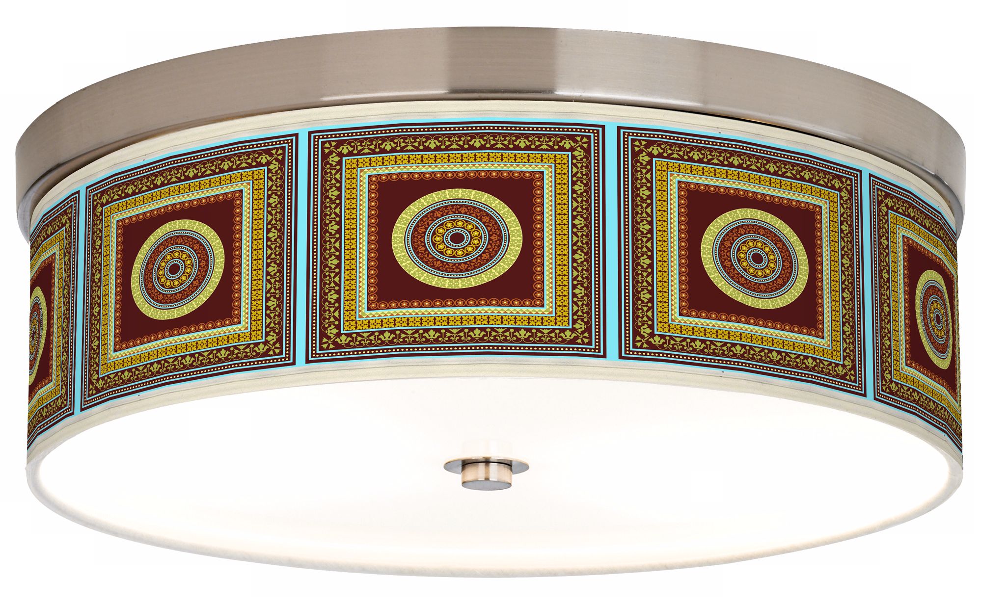 Stacy Garcia Tiber Medallion Garnet 14" Wide Ceiling Light