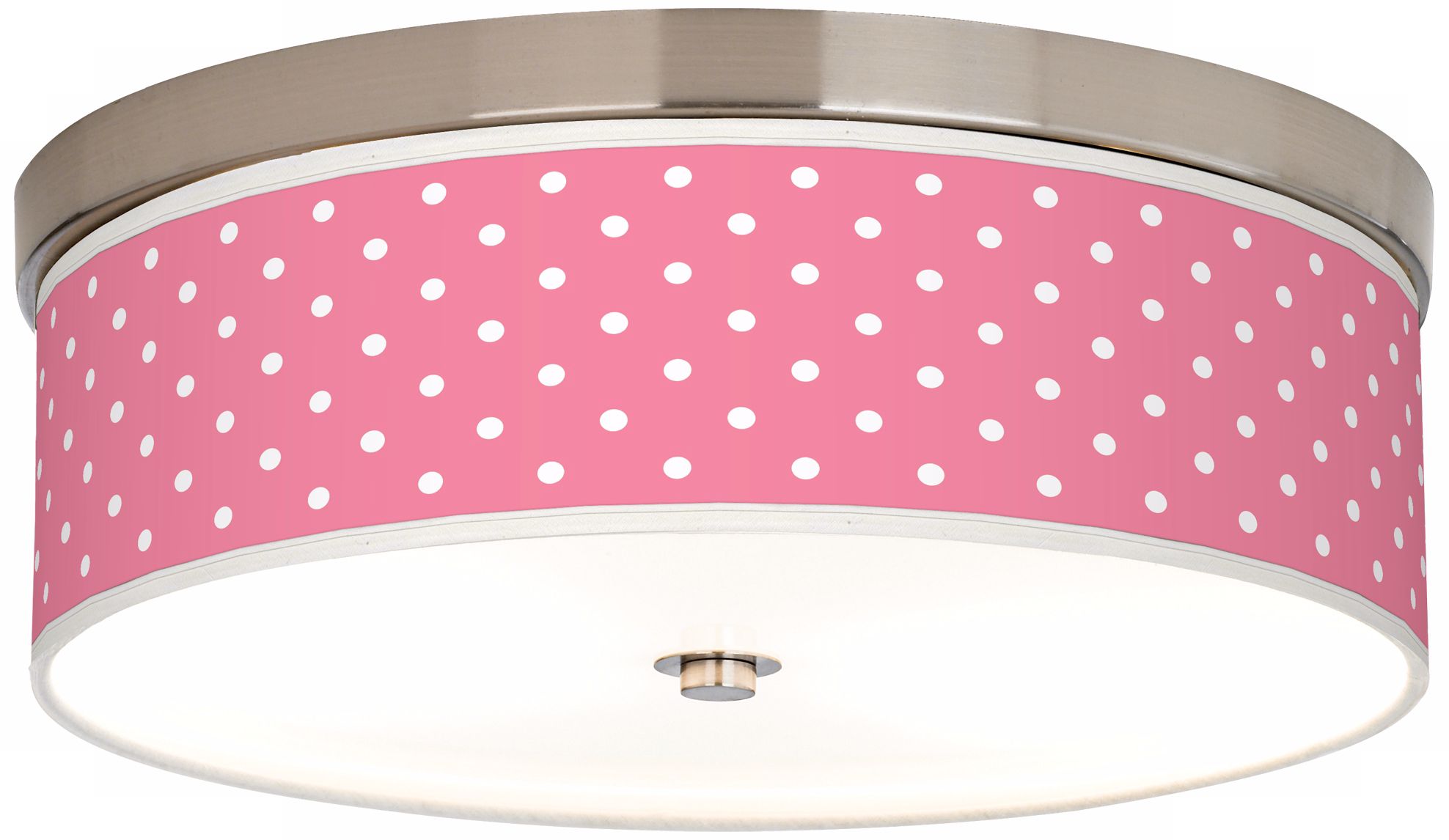 Mini Dots Pink Energy Efficient 14" Wide Ceiling Light