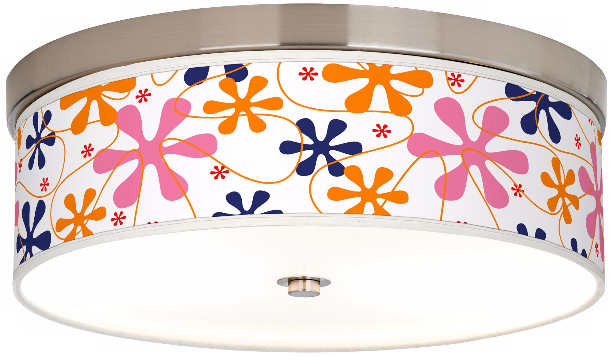 Retro Pink Giclee Energy Efficient Ceiling Light