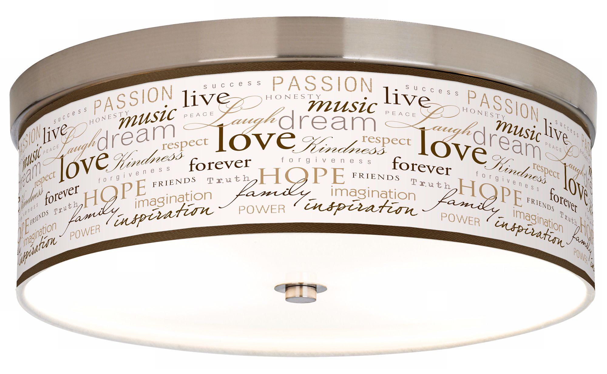 Positivity Giclee Energy Efficient Ceiling Light
