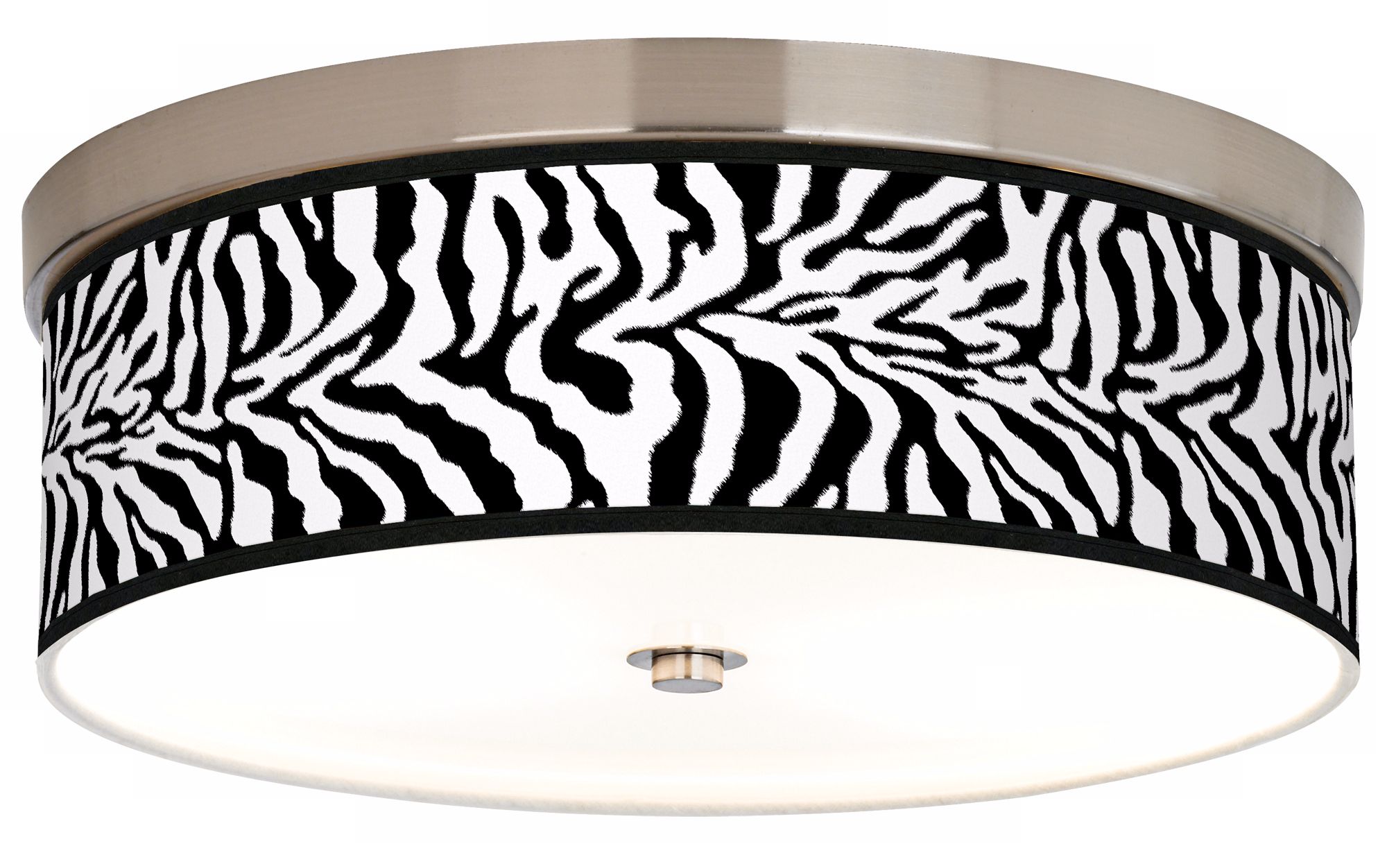 Safari Zebra Giclee Energy Efficient Ceiling Light