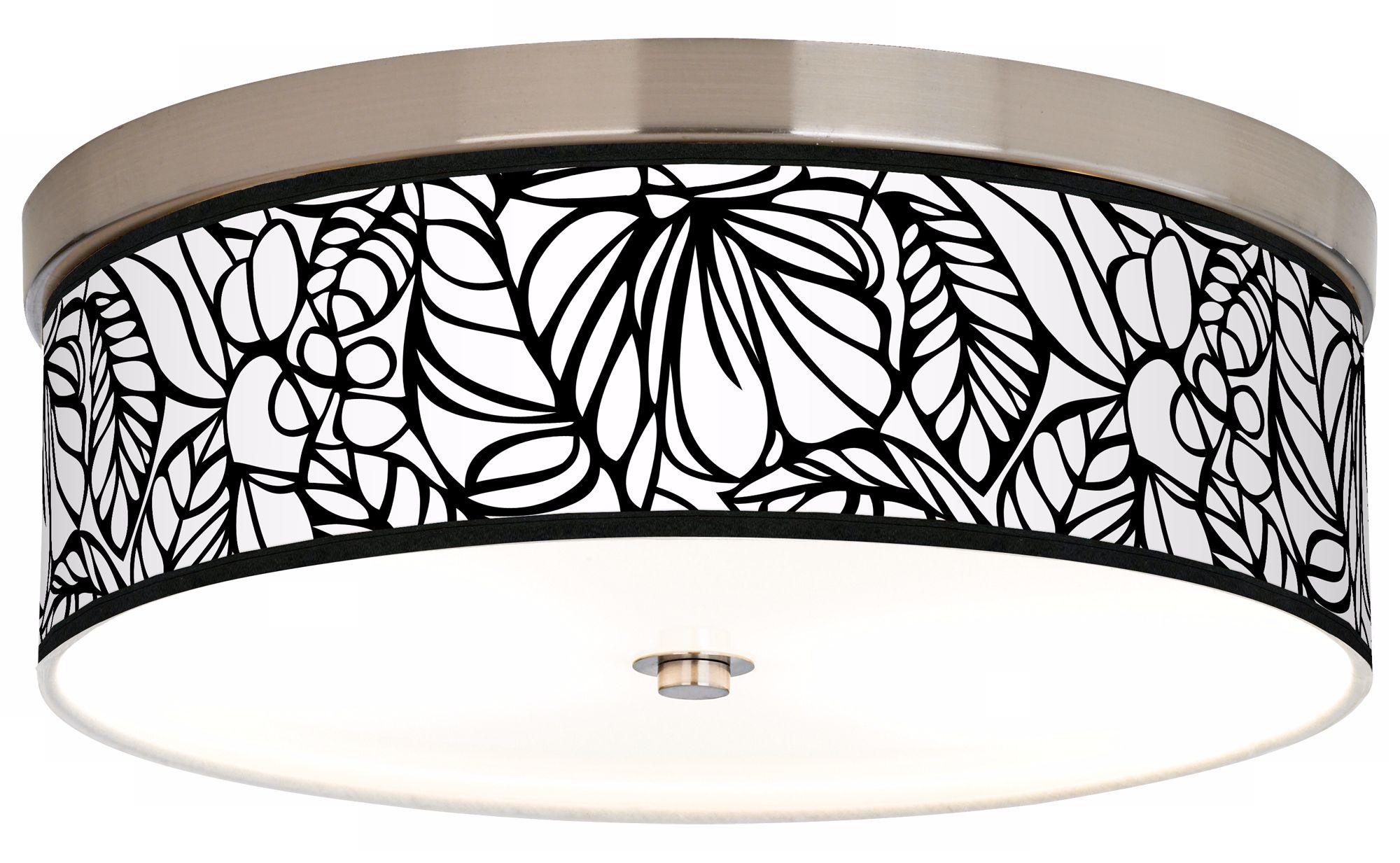 Jungle Moon Giclee Nickel Finish Energy Efficient Ceiling Light