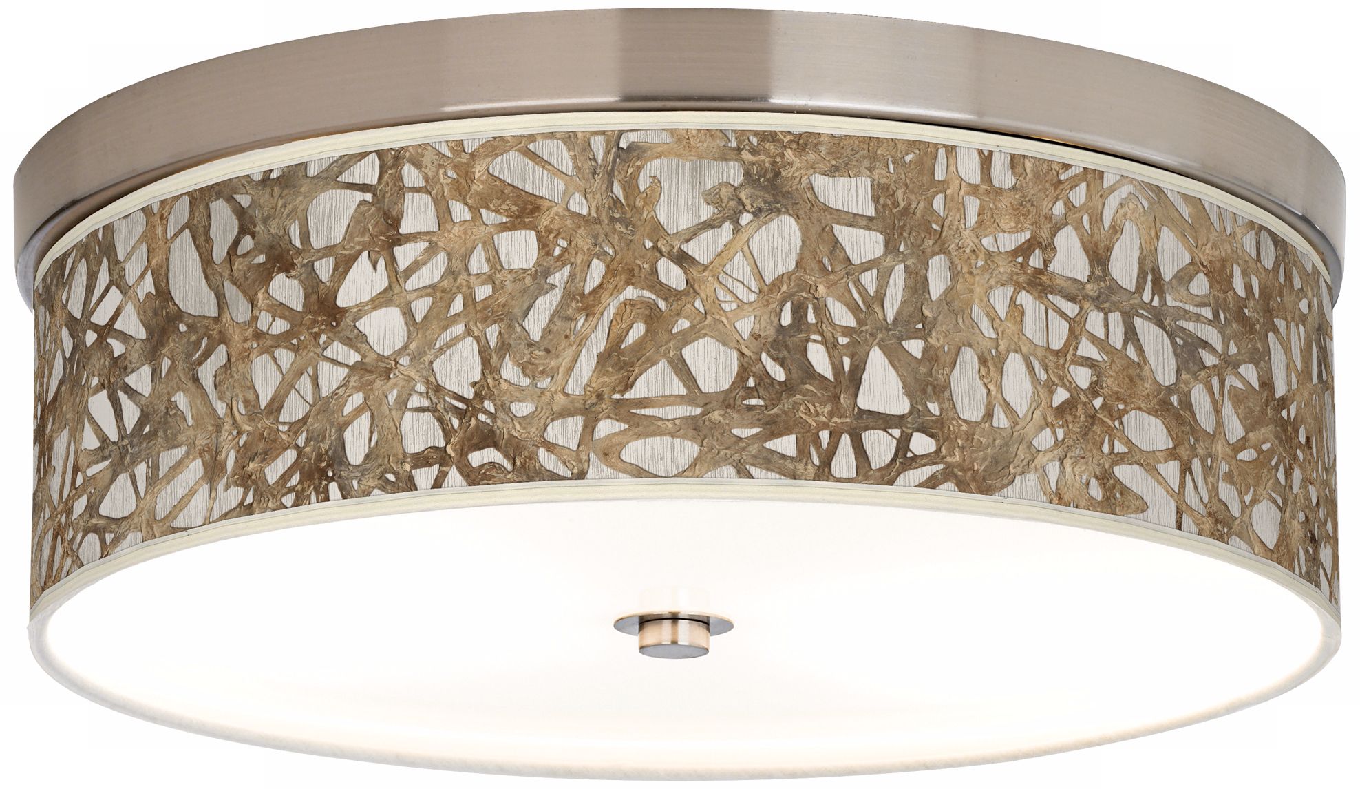 Organic Nest Nickel Energy Efficient Ceiling Light