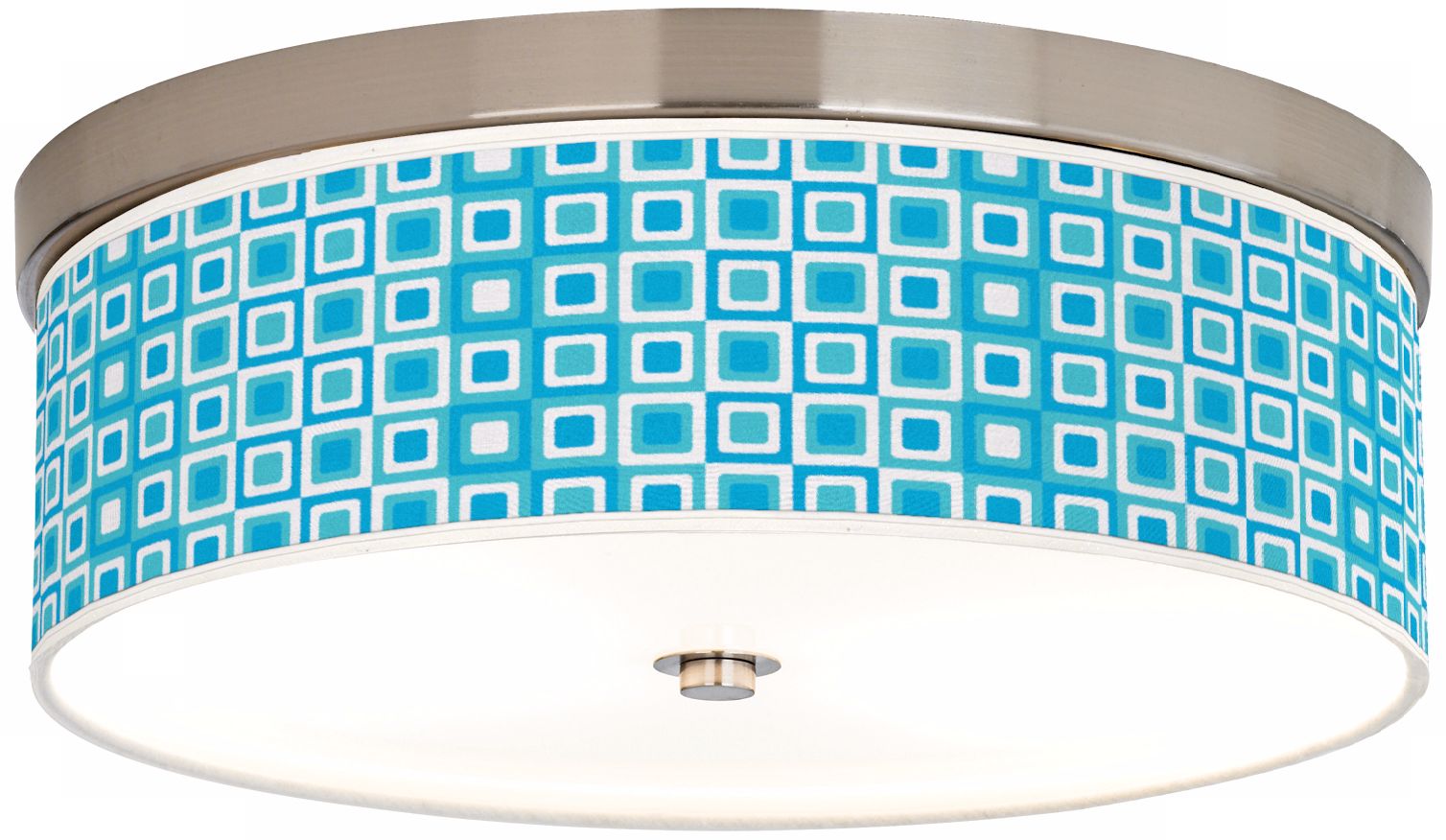Blue Boxes Giclee 14" Wide Energy Efficient Ceiling Light