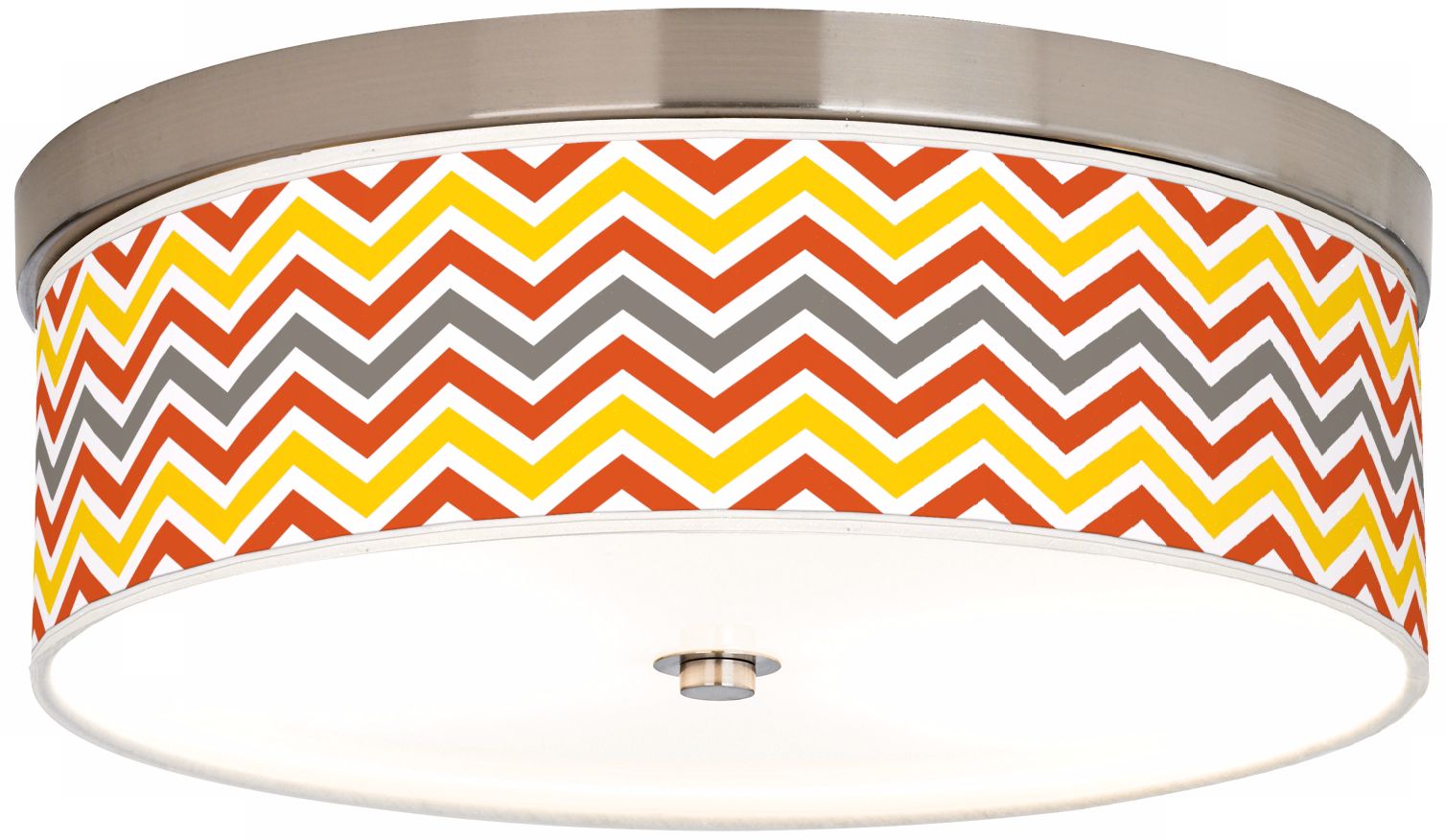 Flame Zig Zag Giclee Energy Efficient Ceiling Light