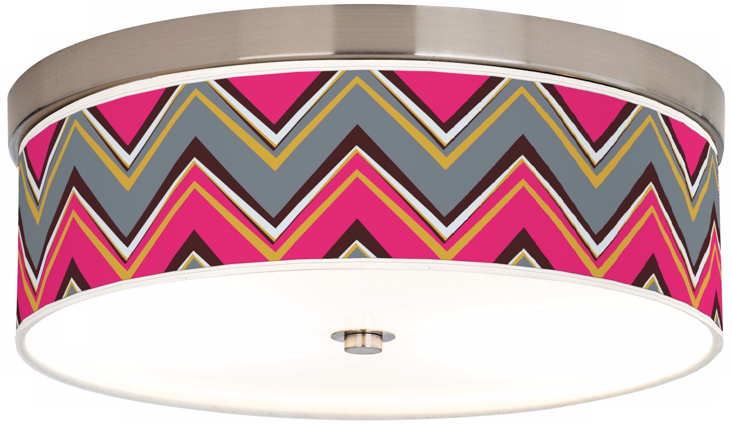Stacy Garcia Chevron Pink Pride 14" Wide Ceiling Light