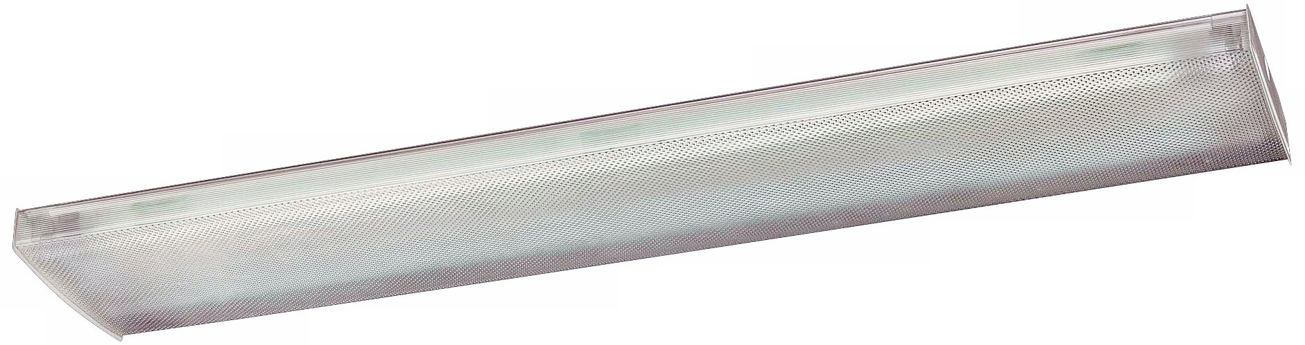 Clear Acrylic Utility Light 48" Wide Ceiling Fixture