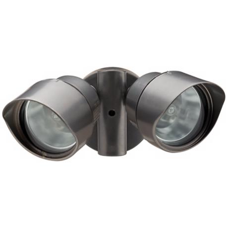 Bronze Designer Twin Head Halogen Outdoor Flood Wall Light - #H9548 www.lampsplus.com