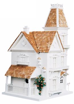 Victorian Cedar Roof Large Bird House