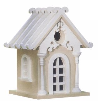 Yellow Storybook Cottage Bird House