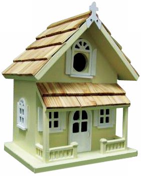 Yellow Cottage Bird House